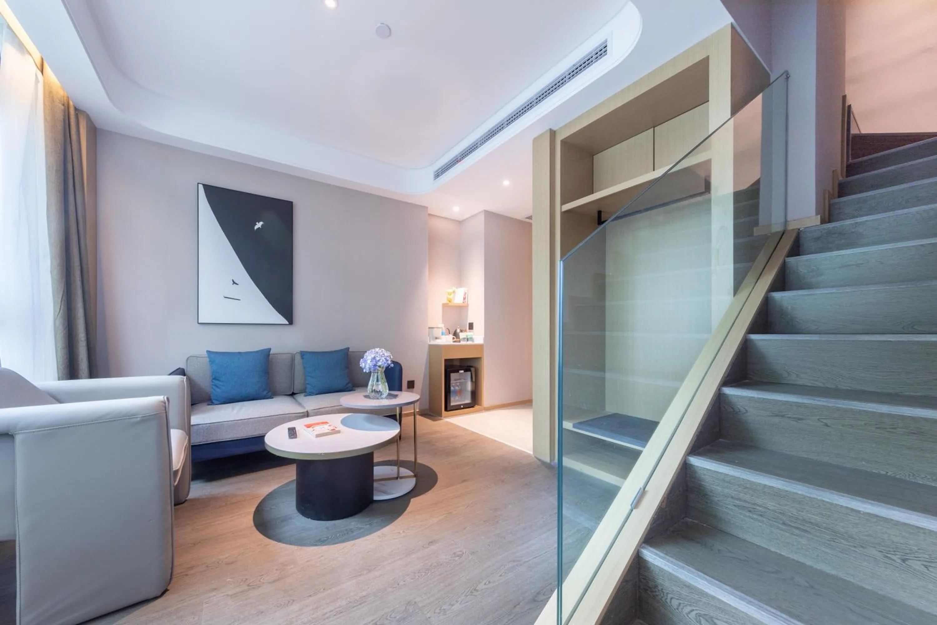 Seating area in Atour Hotel Suzhou Guanqian Street Leqiao Station