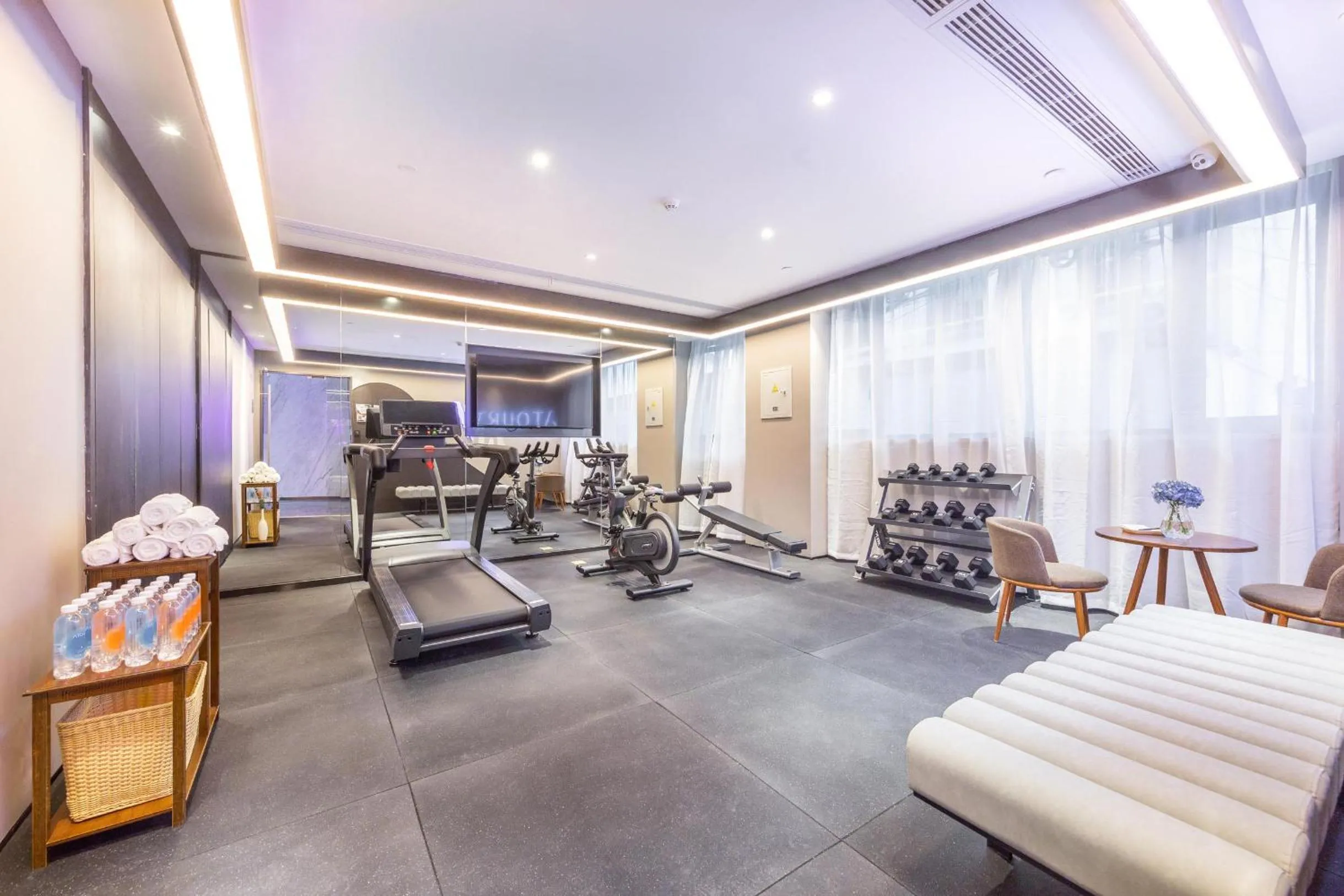 Fitness centre/facilities in Atour Hotel Suzhou Guanqian Street Leqiao Station