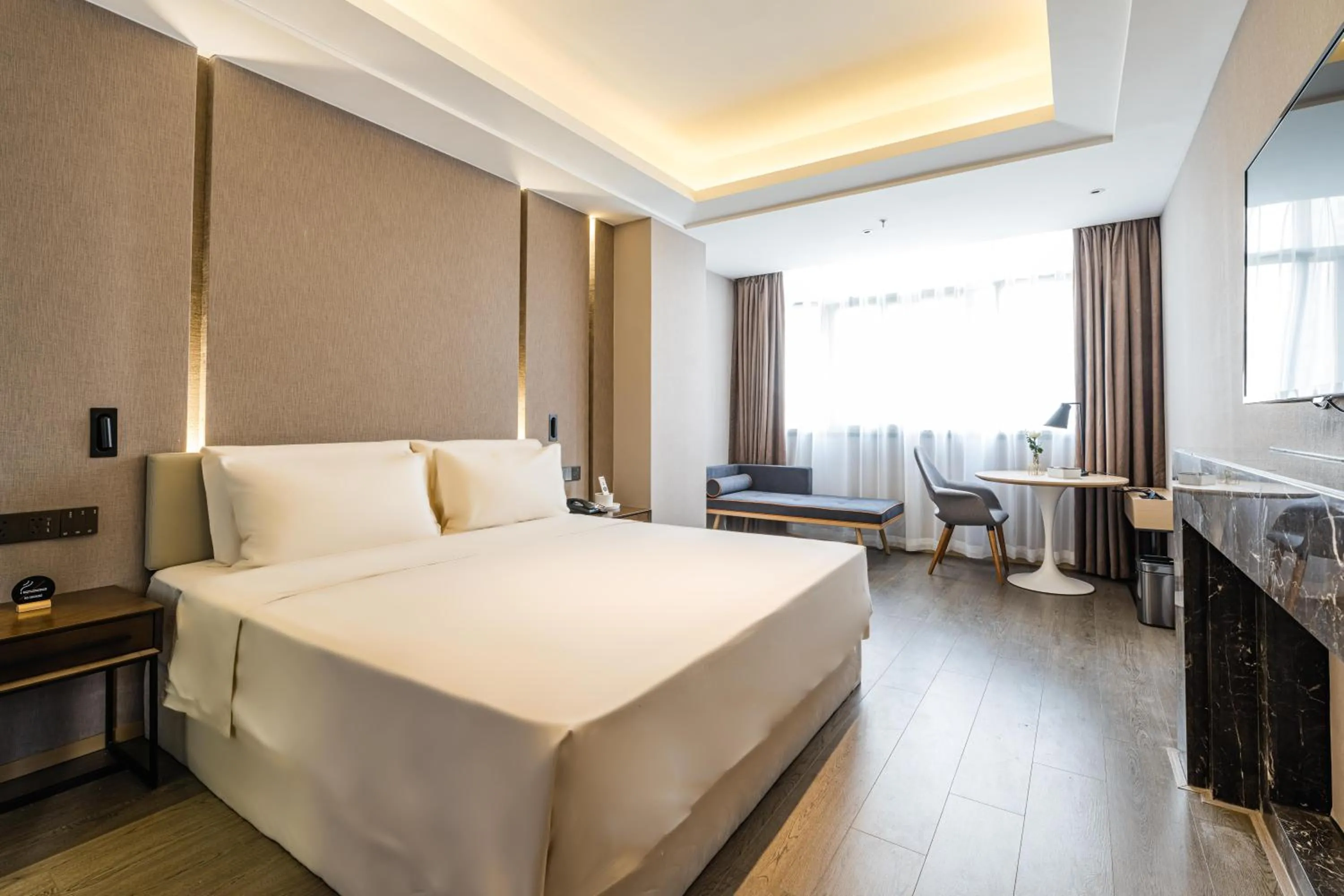 Bed in Atour Hotel Wushan Road Fuzhou Three Lanes and Seven Alleys