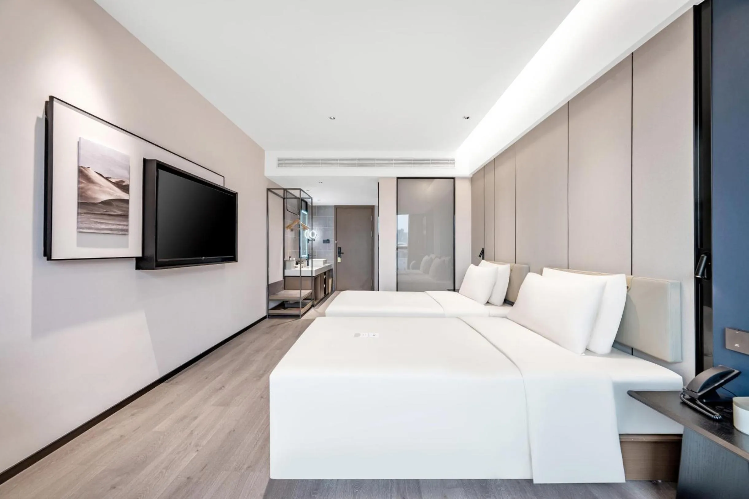 Bed in Atour Hotel Changsha Pedestrian Street IFC Center