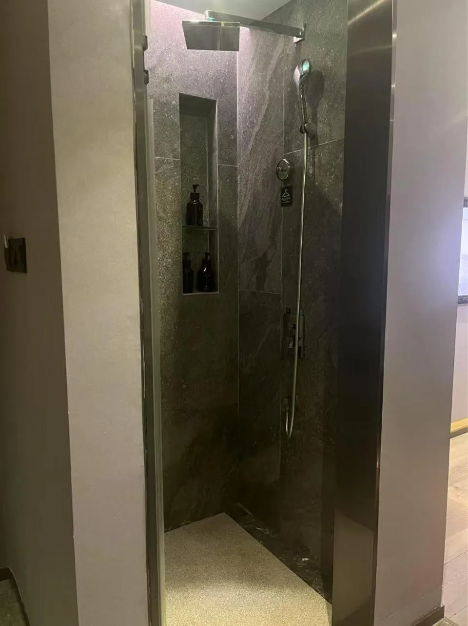 Shower in Atour X Hotel Zhujiang New Town Tianhe Park Station Guangzhou close to Canton Fair -Free shuttle bus to Canton Fair