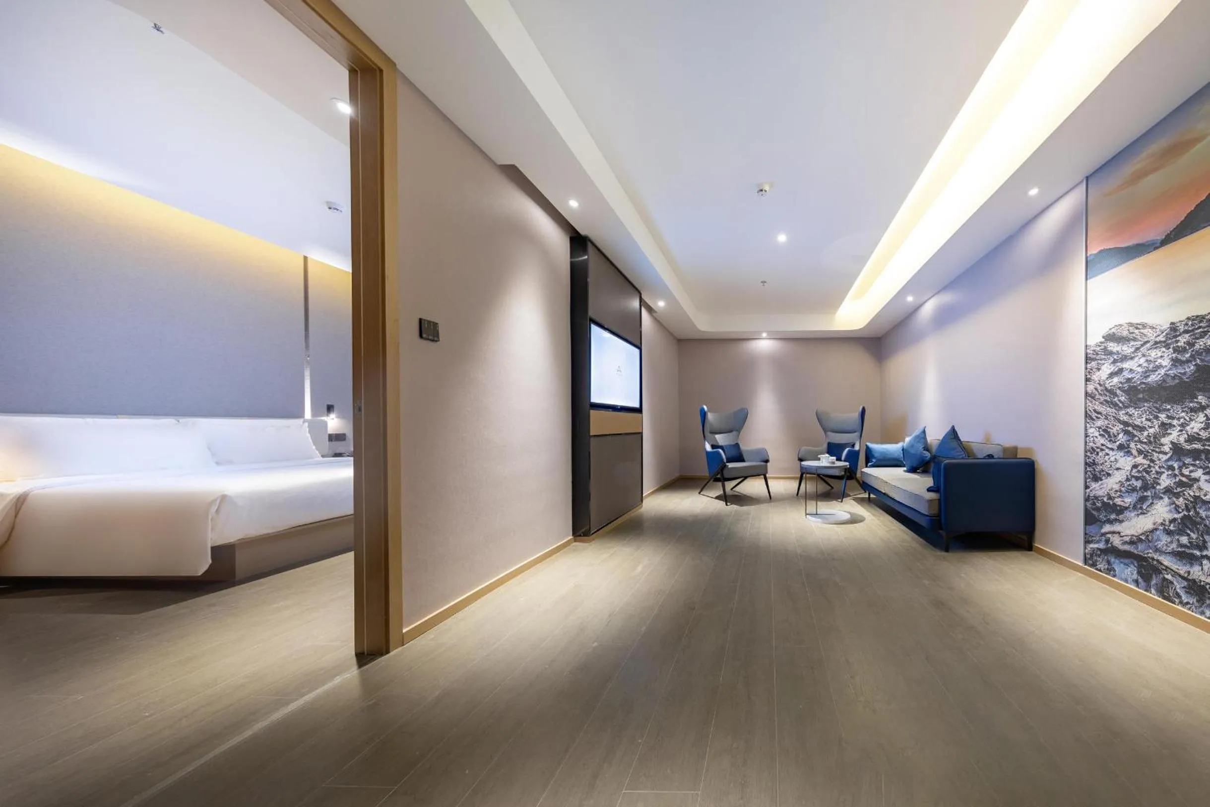 Bed in Atour Hotel Shenzhen Shajing International Convention and Exhibition Center