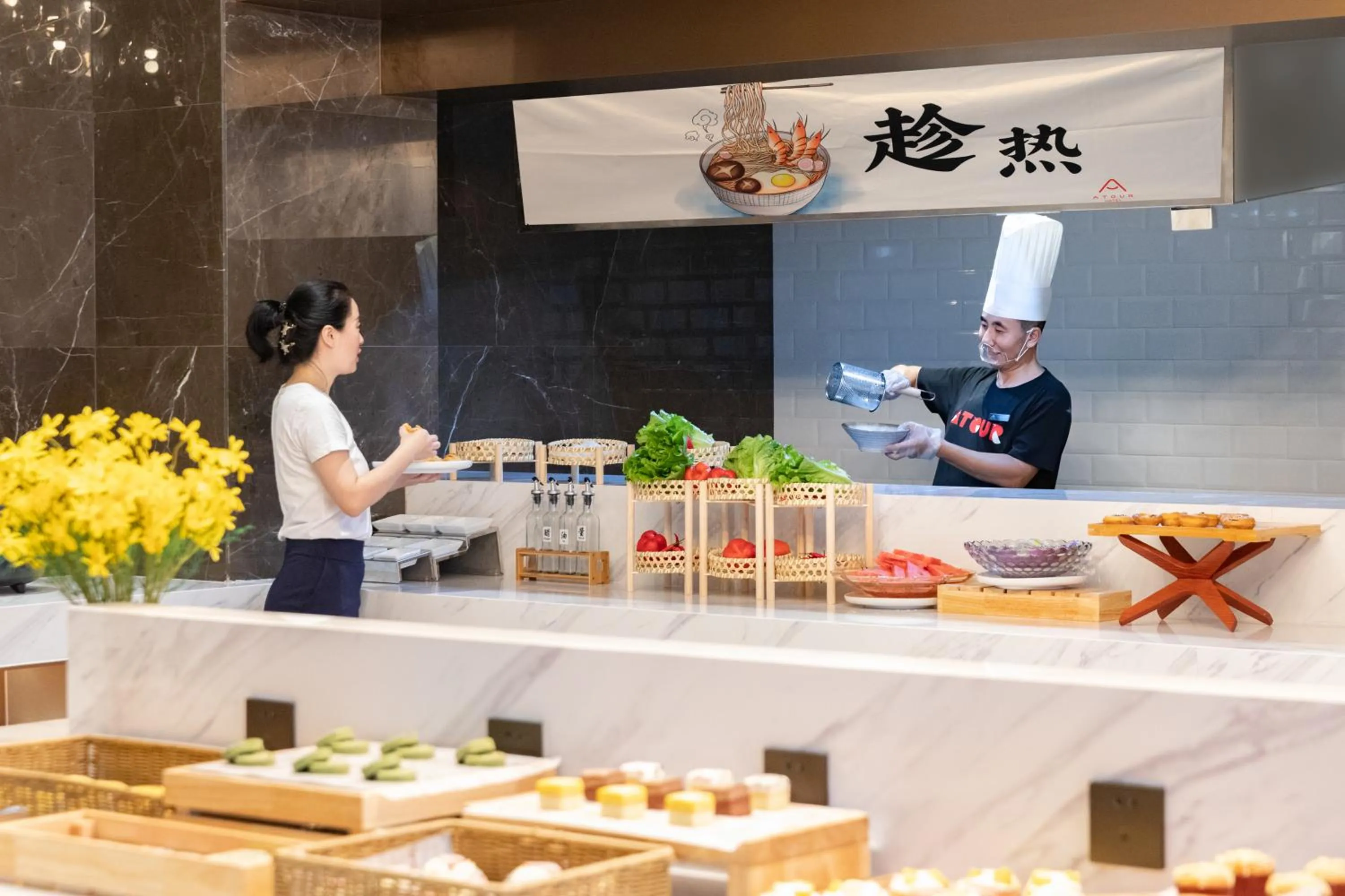 Breakfast in Atour Hotel Shenzhen Shajing International Convention and Exhibition Center