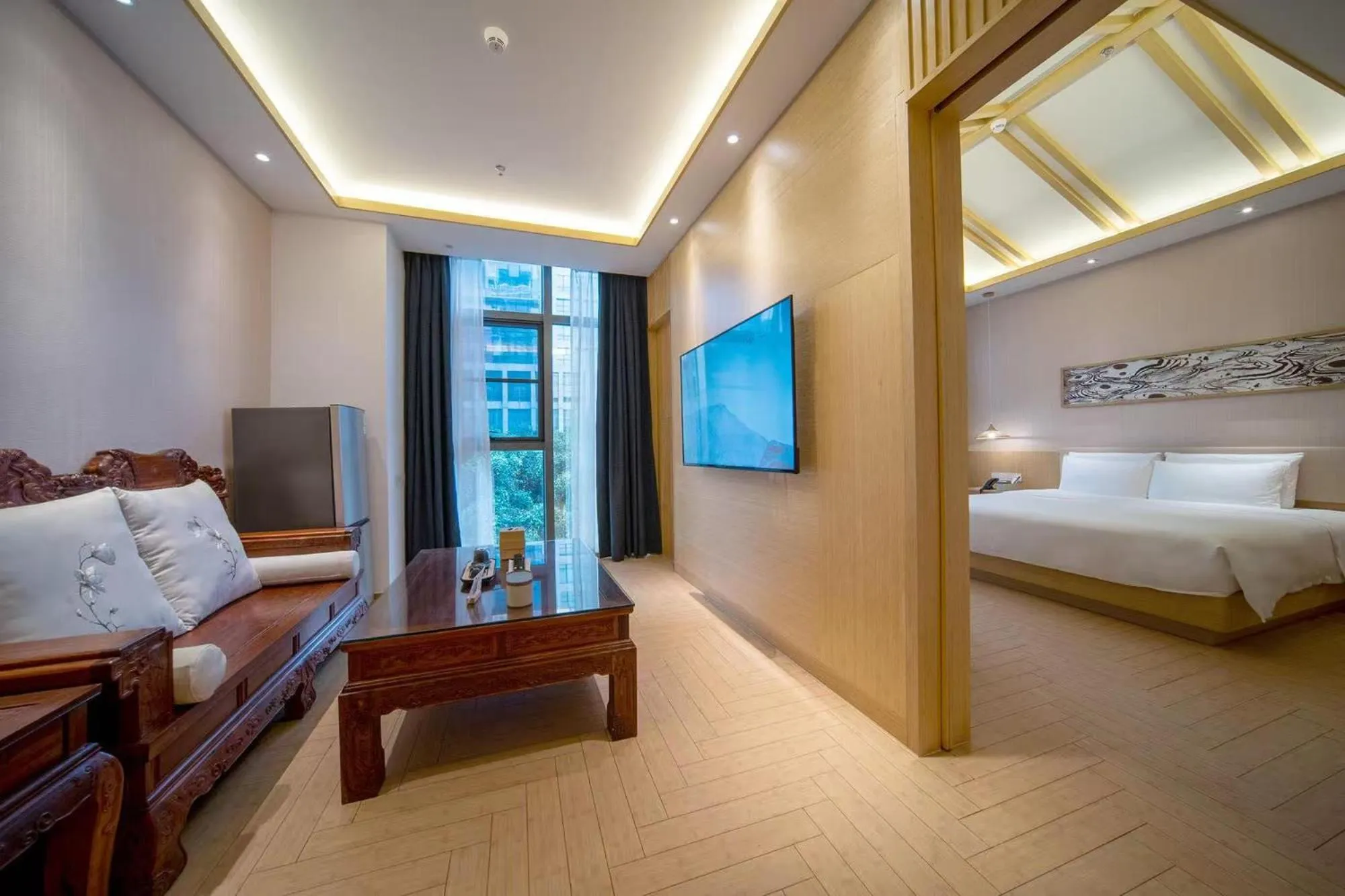 Photo of the whole room, Bed in Atour X Hotel Shenzhen Futian CBD Chegongmiao