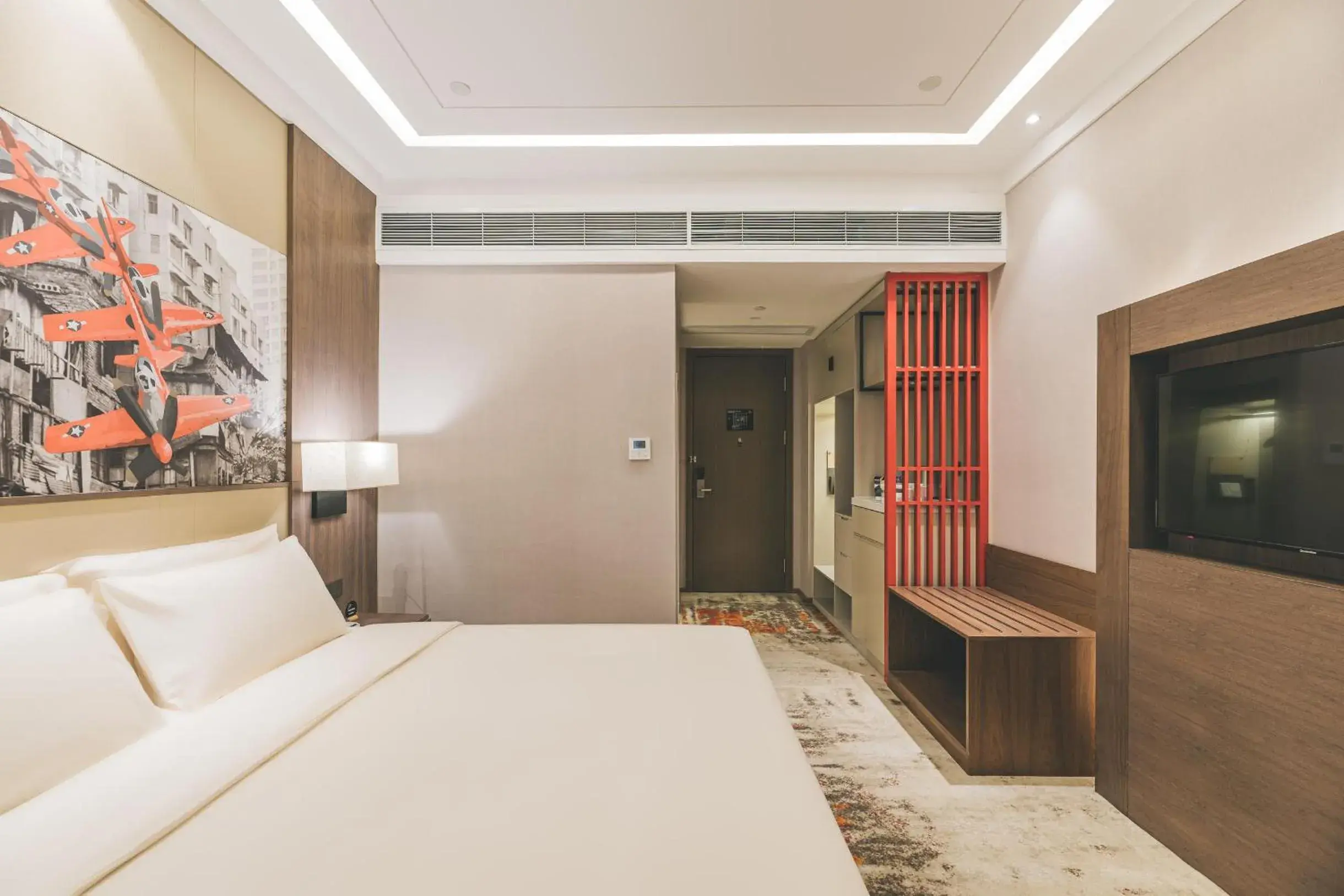 Bed in Atour Hotel Guanyin Bridge Chongqing Bed in Atour Hotel Guanyin Bridge Chongqing