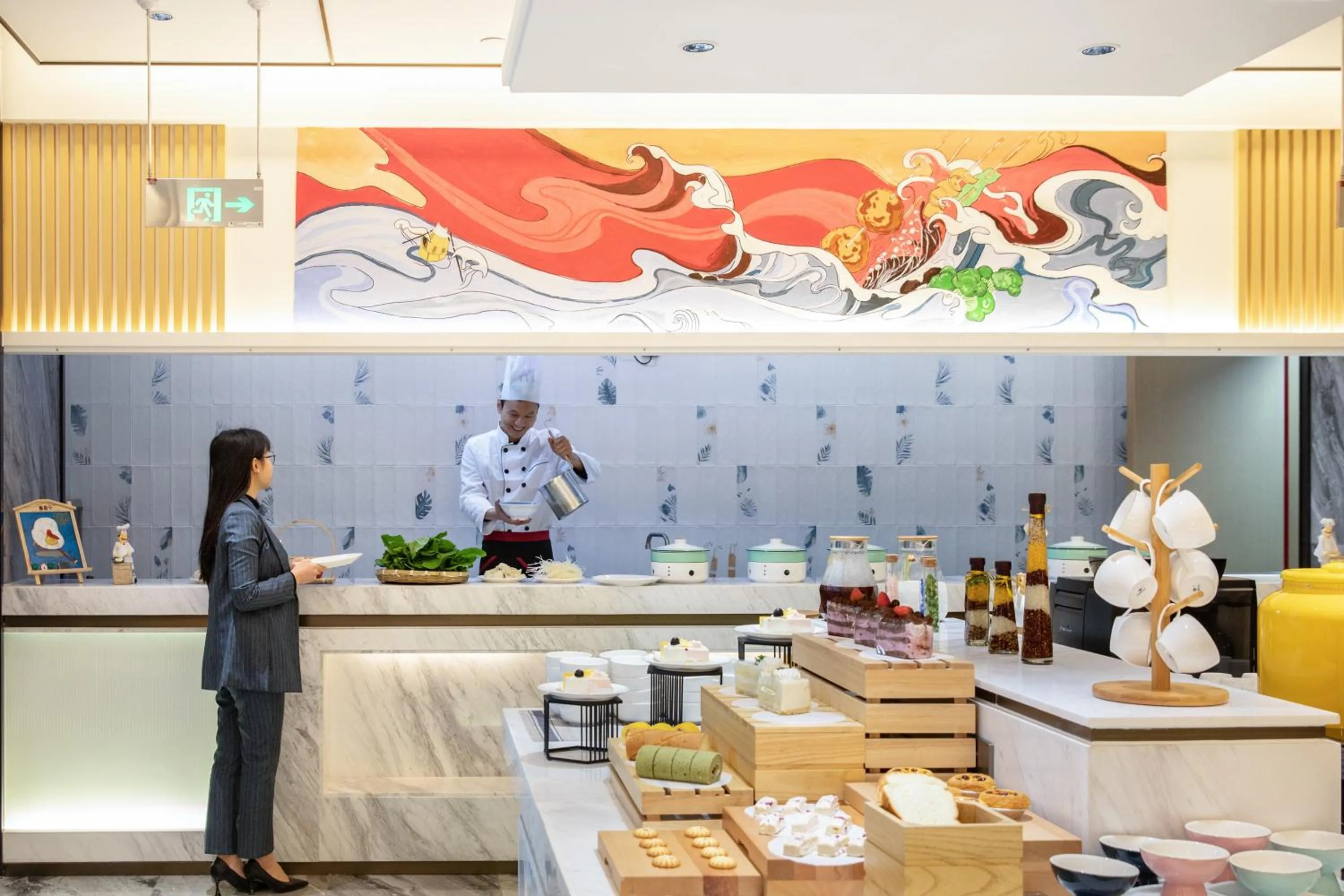 Breakfast in Atour Hotel Chongqing Jiangbei International Airport Huixing Light Rail Station