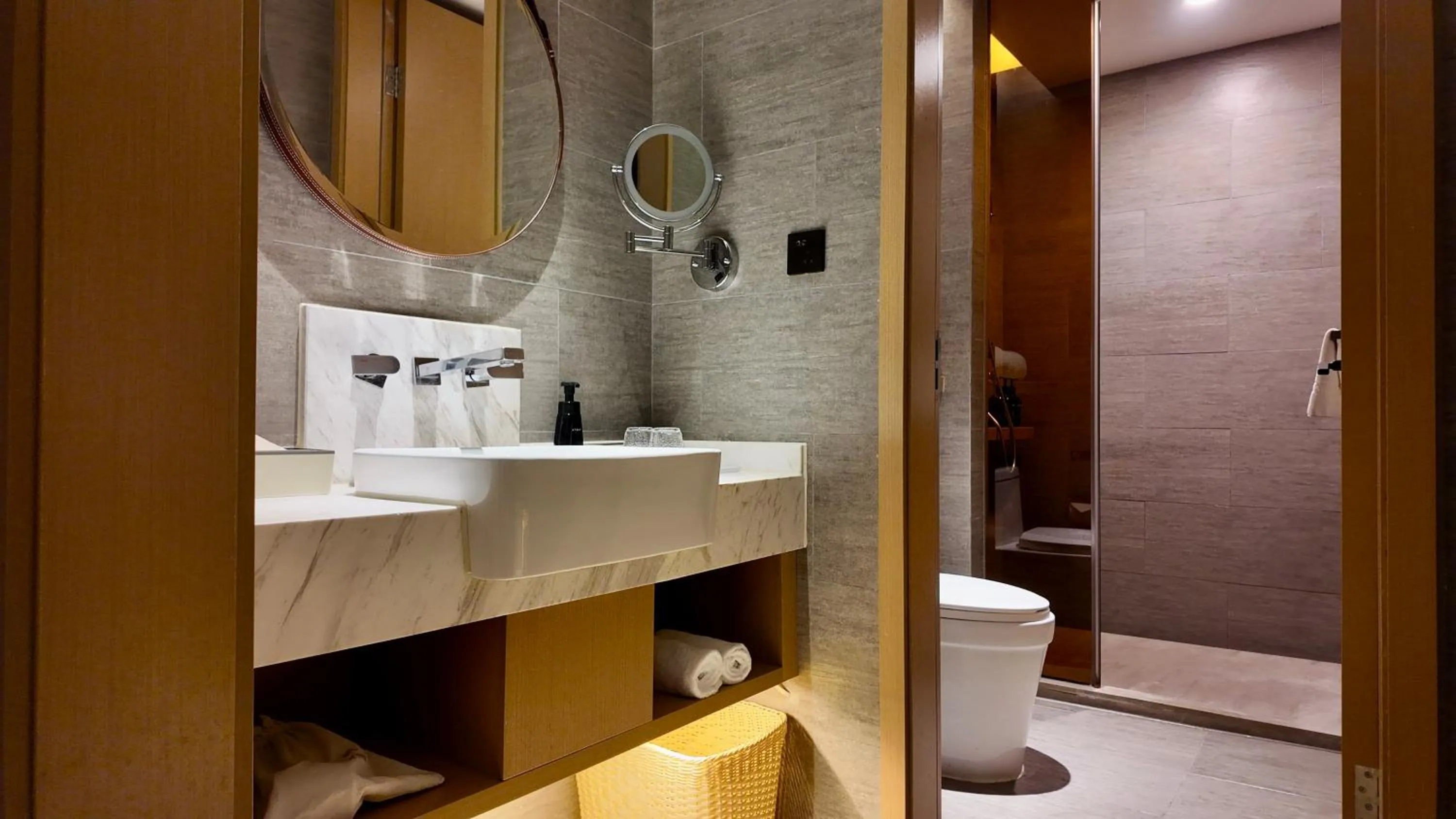 Bathroom in Atour Hotel Chongqing Jiefangbei Raffles City Riverview