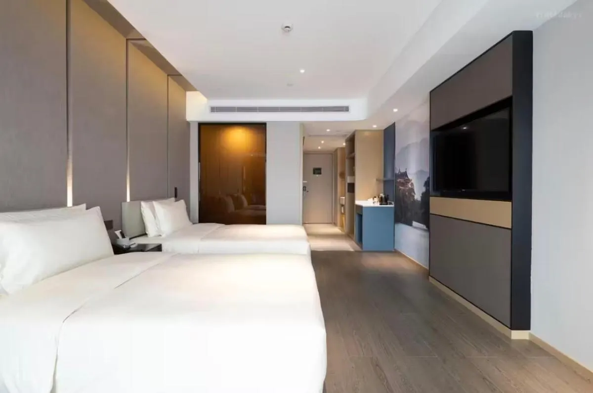 Bed in Atour Hotel Chengdu Taikoo Li Future Center