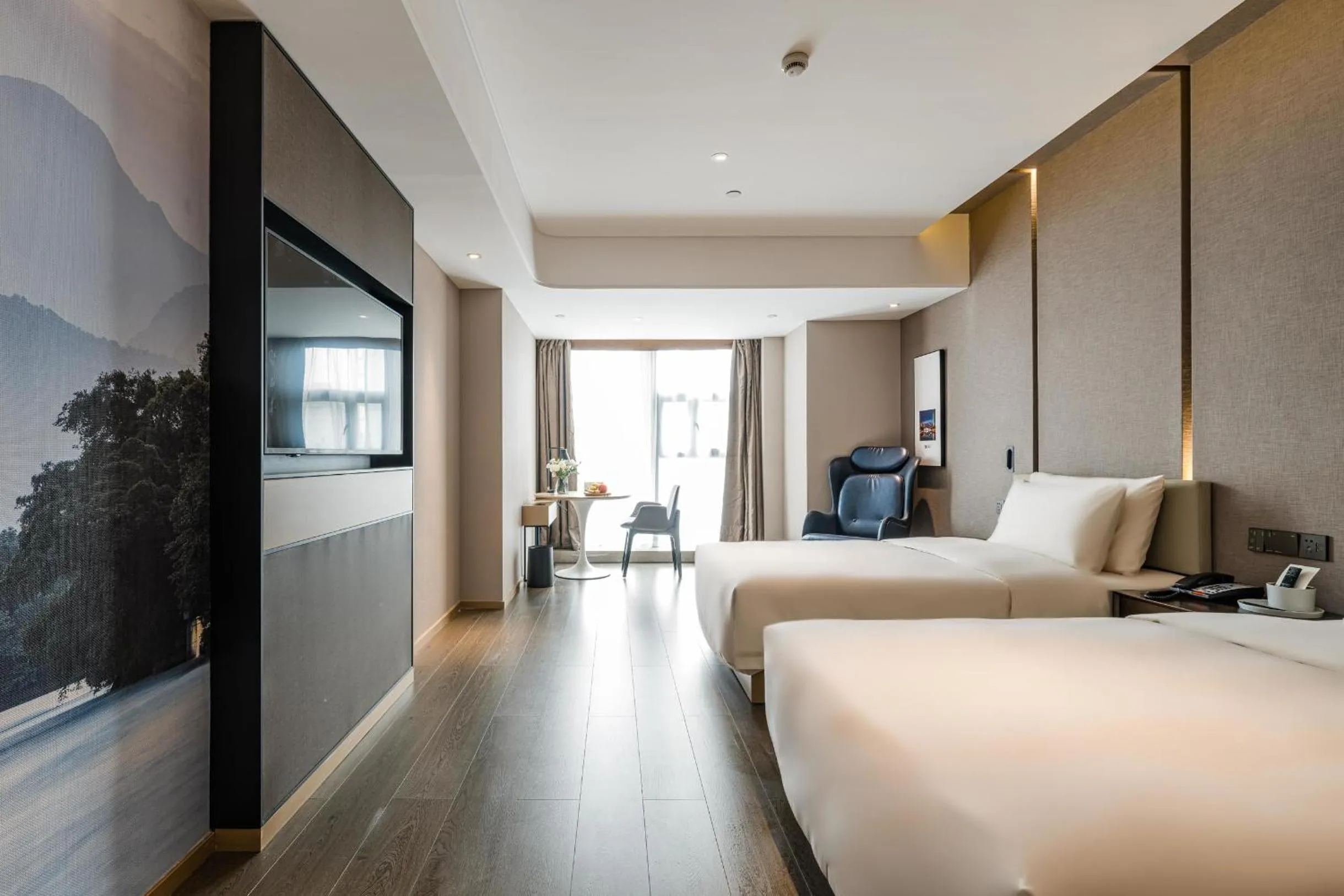 Bed in Atour Hotel Chengdu Taikoo Li Future Center