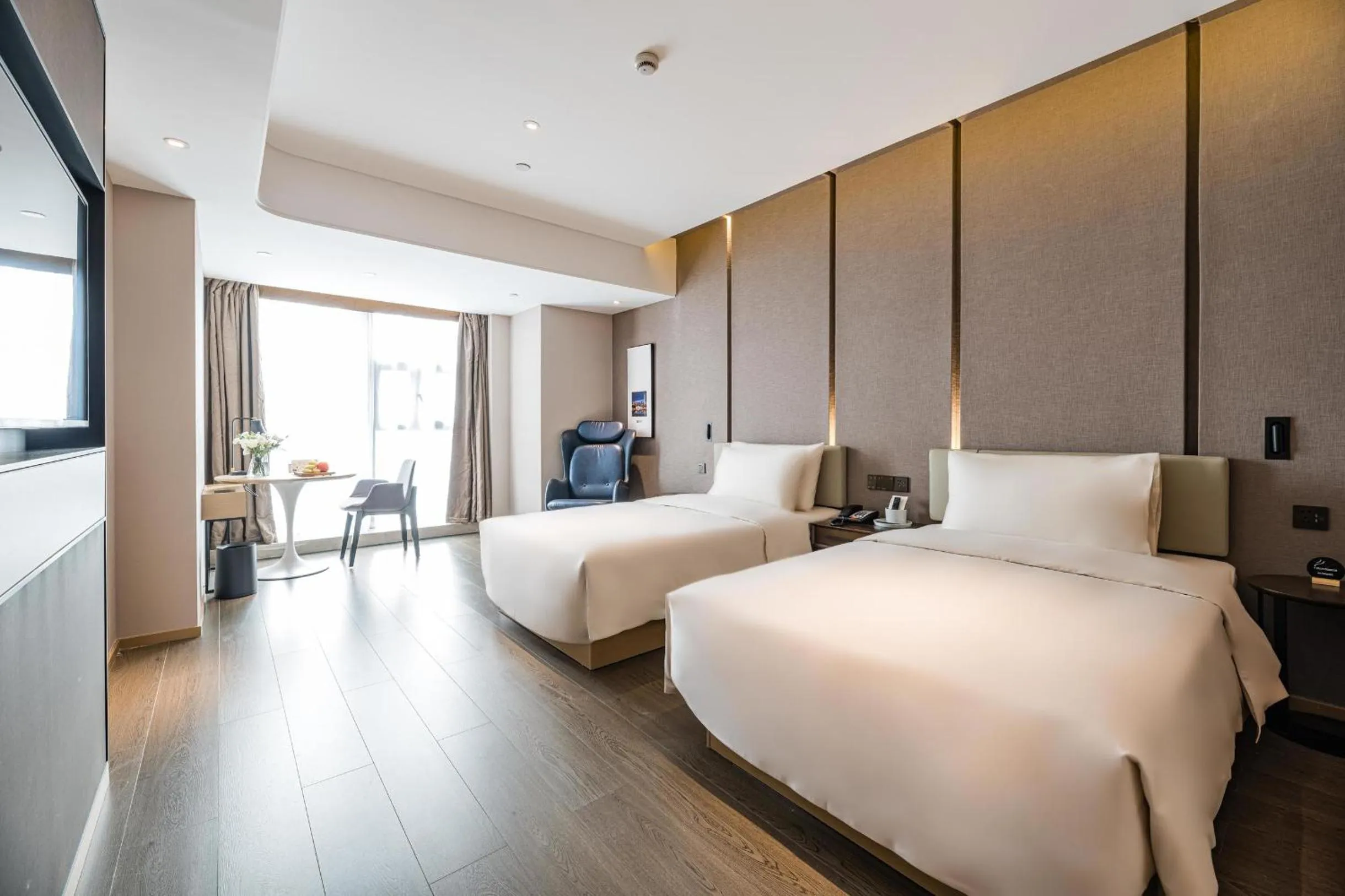 Bed in Atour Hotel Chengdu Taikoo Li Future Center