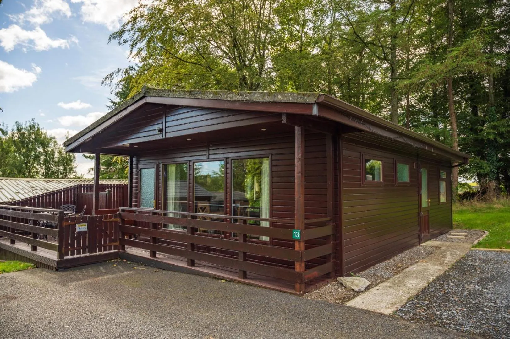 Property building in Birch Lodge 13 with Hot Tub