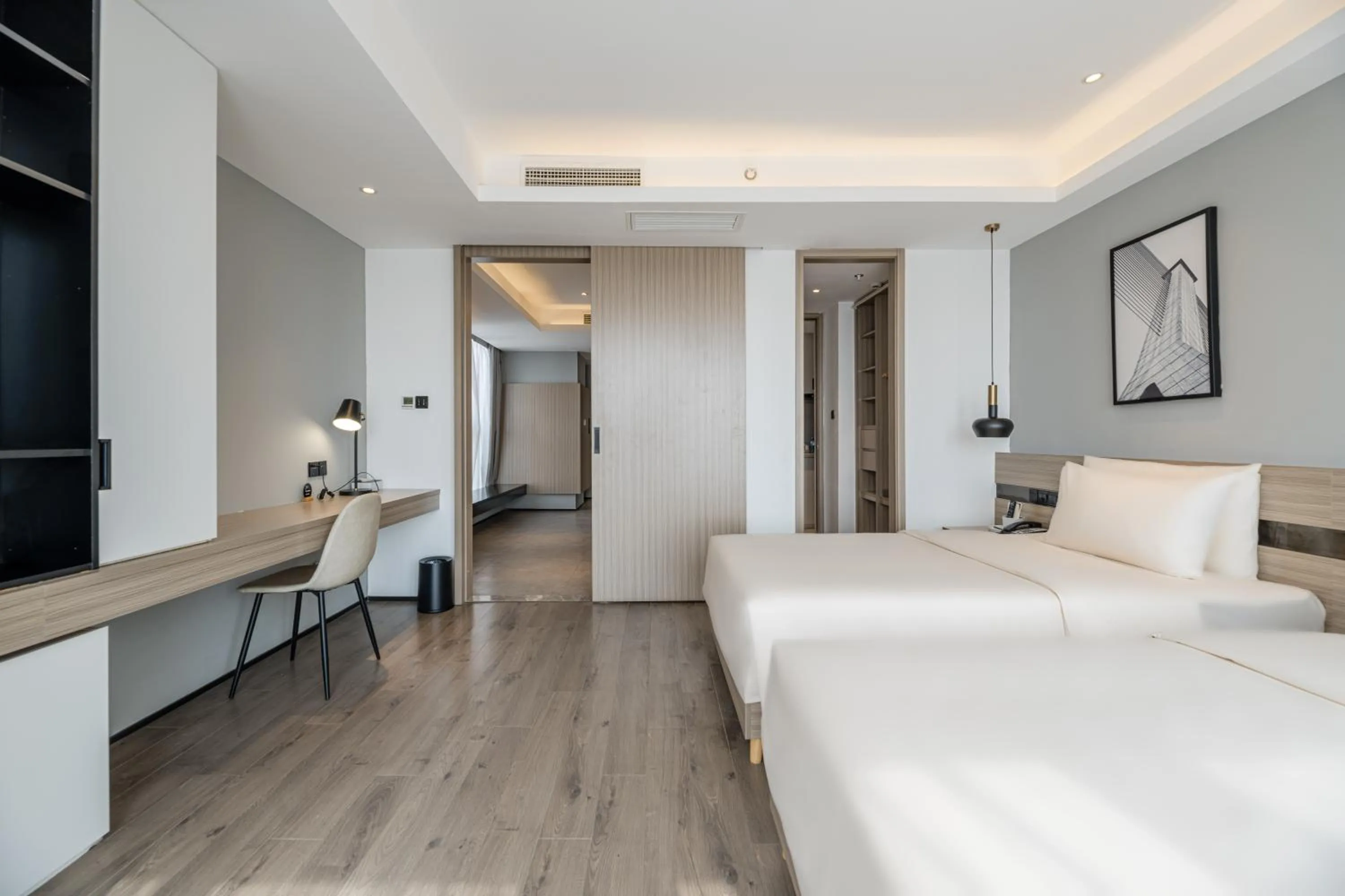 Bed in Atour Hotel Suzhou Railway Station North Square Bole Shi