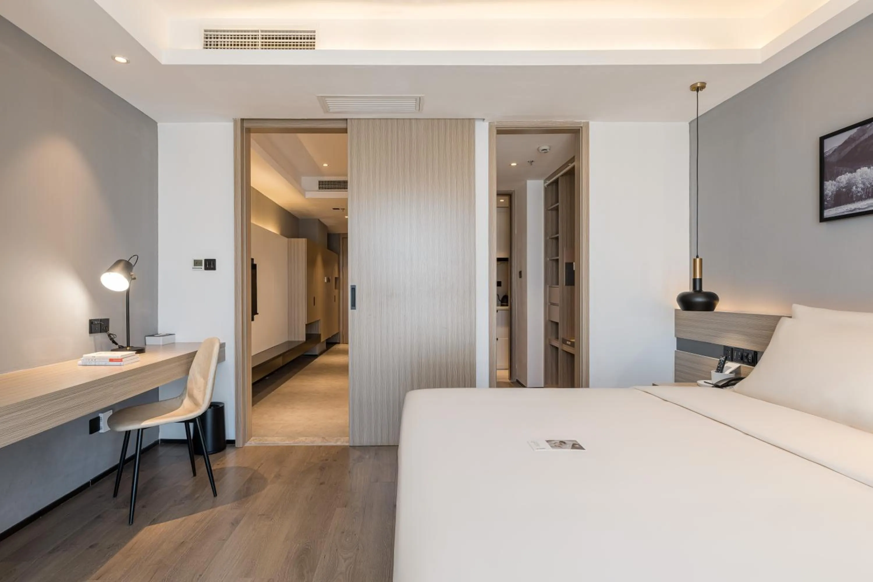 Bed in Atour Hotel Suzhou Railway Station North Square Bole Shi