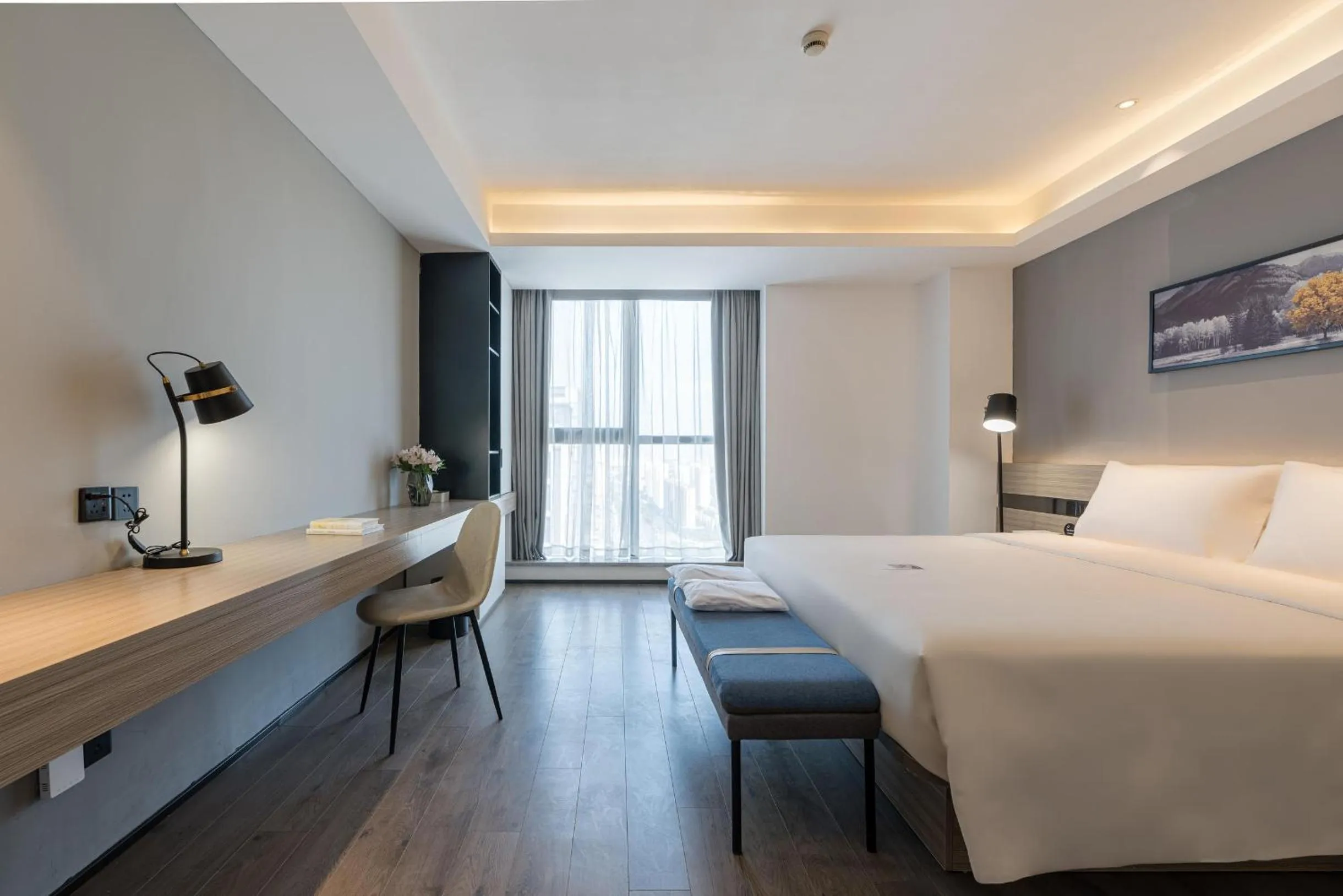 Bed in Atour Hotel Suzhou Railway Station North Square Bole Shi