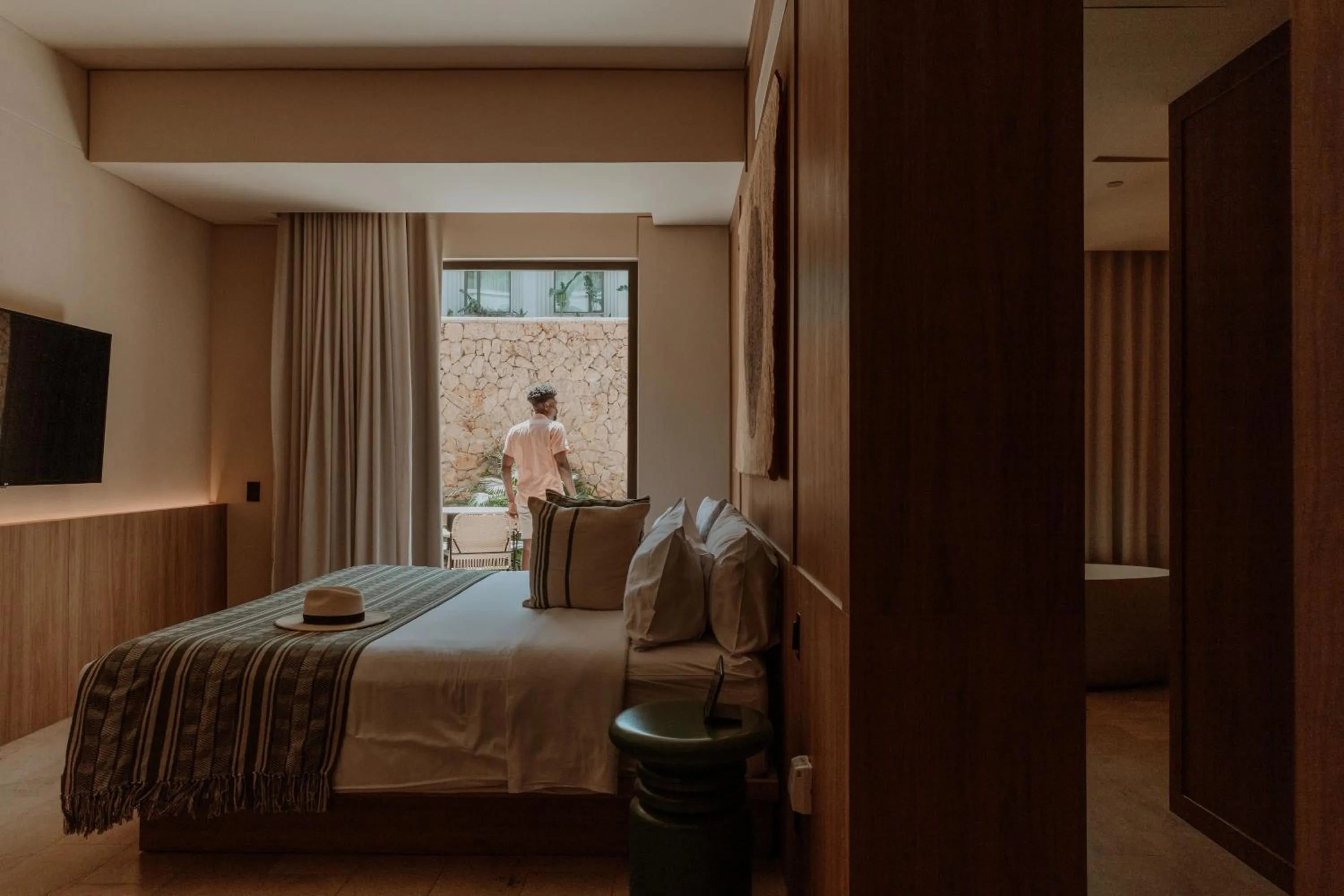 View (from property/room), Bed in Osh Hotel Cartagena