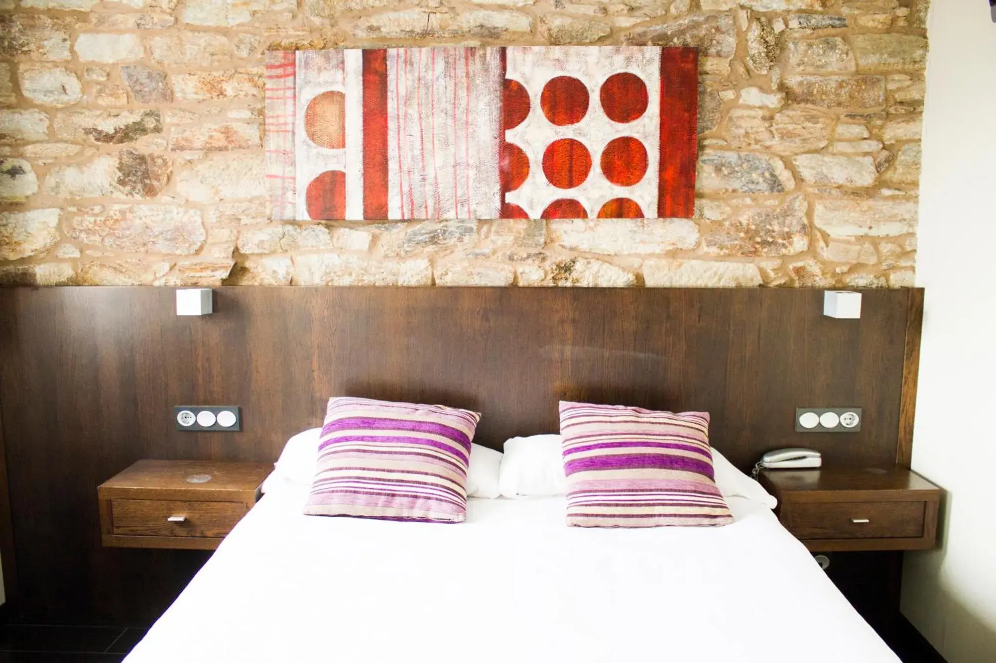 Bed in Hotel A Tafona do Peregrino Bed in Hotel A Tafona do Peregrino