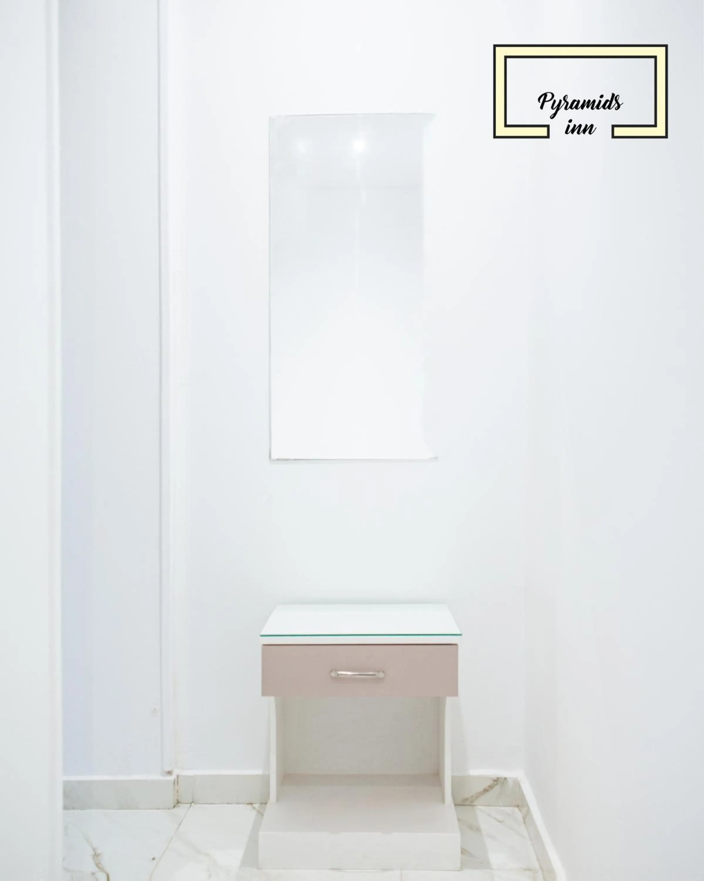 Text overlay in PR Pyramids Inn