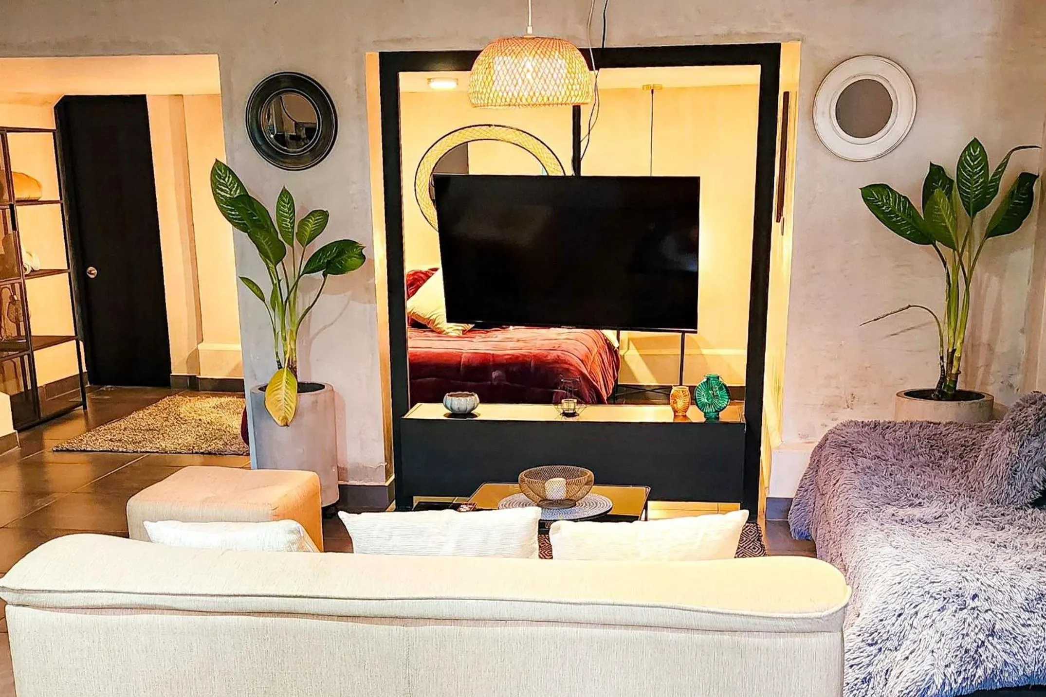 Seating area in Monet Luxury Loft