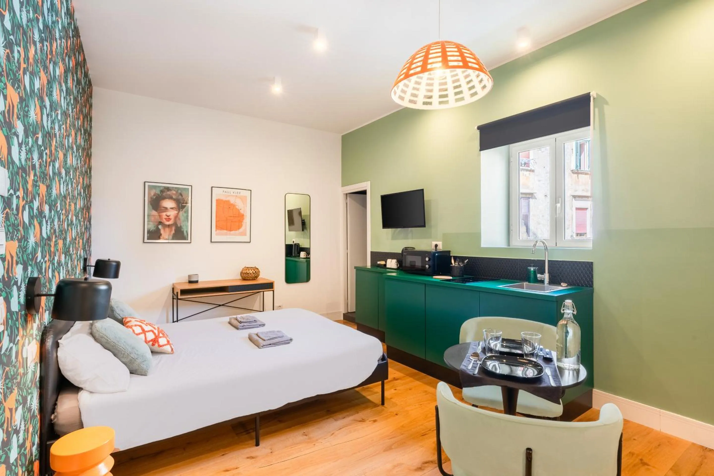 Bedroom, Bed in The Idyll Boutique apartment - Suite in Napoli's Spanish Quarters