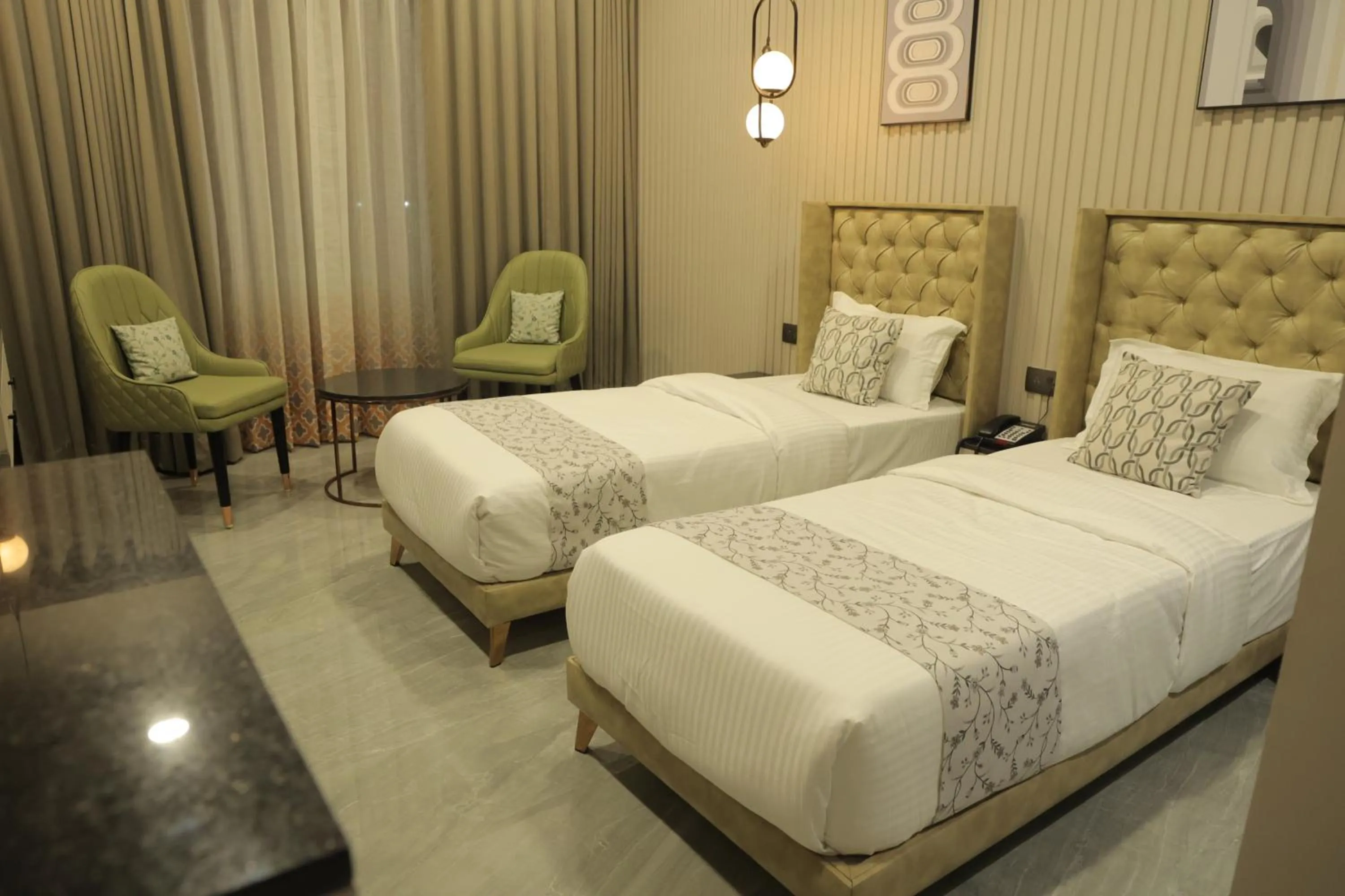 Bedroom, Bed in Apricot Motera