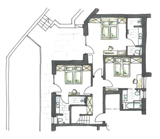 Floor plan in Chalet Marmotta CULM - Luxus Chalet Ski-In Ski-Out