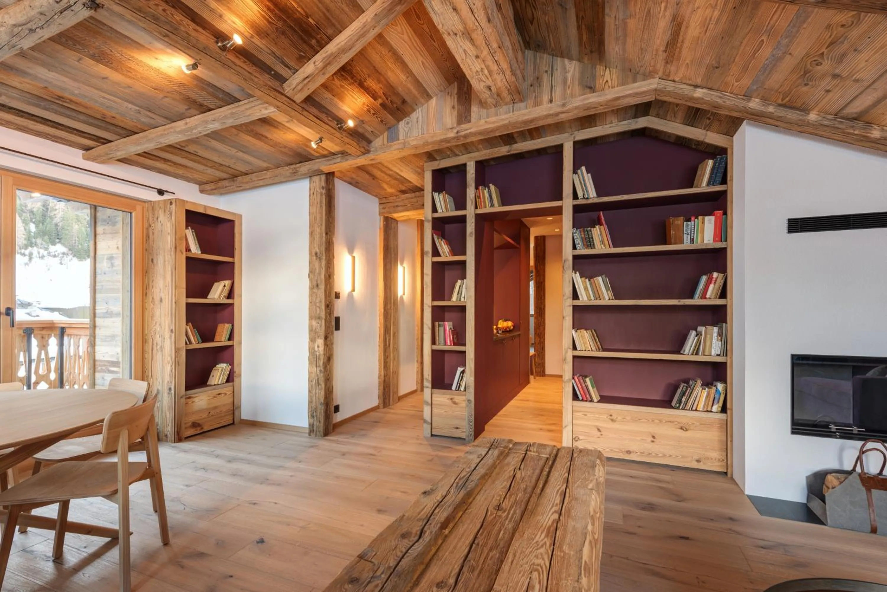Living room in Chalet Marmotta CULM - Luxus Chalet Ski-In Ski-Out