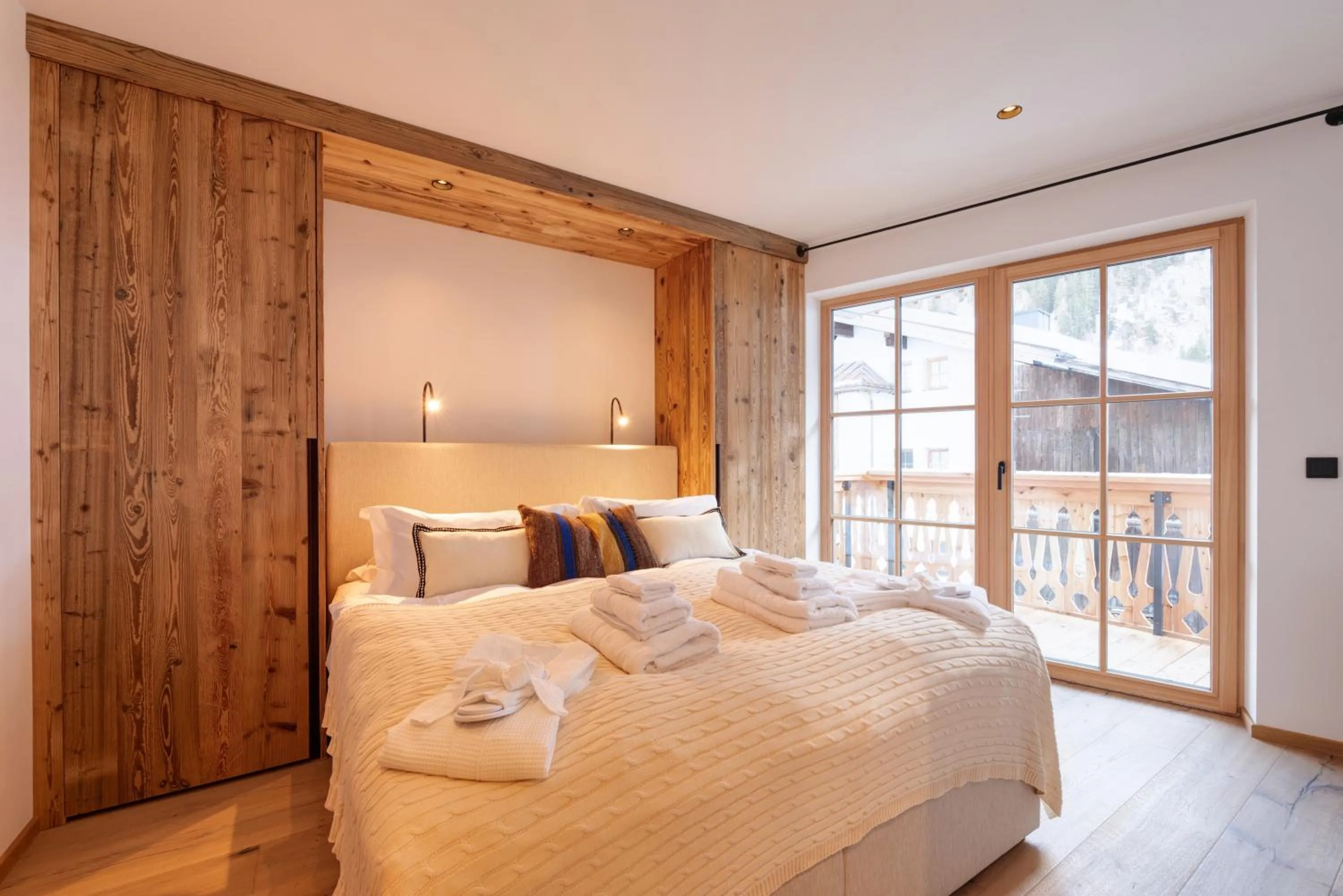Bedroom in Chalet Marmotta CULM - Luxus Chalet Ski-In Ski-Out