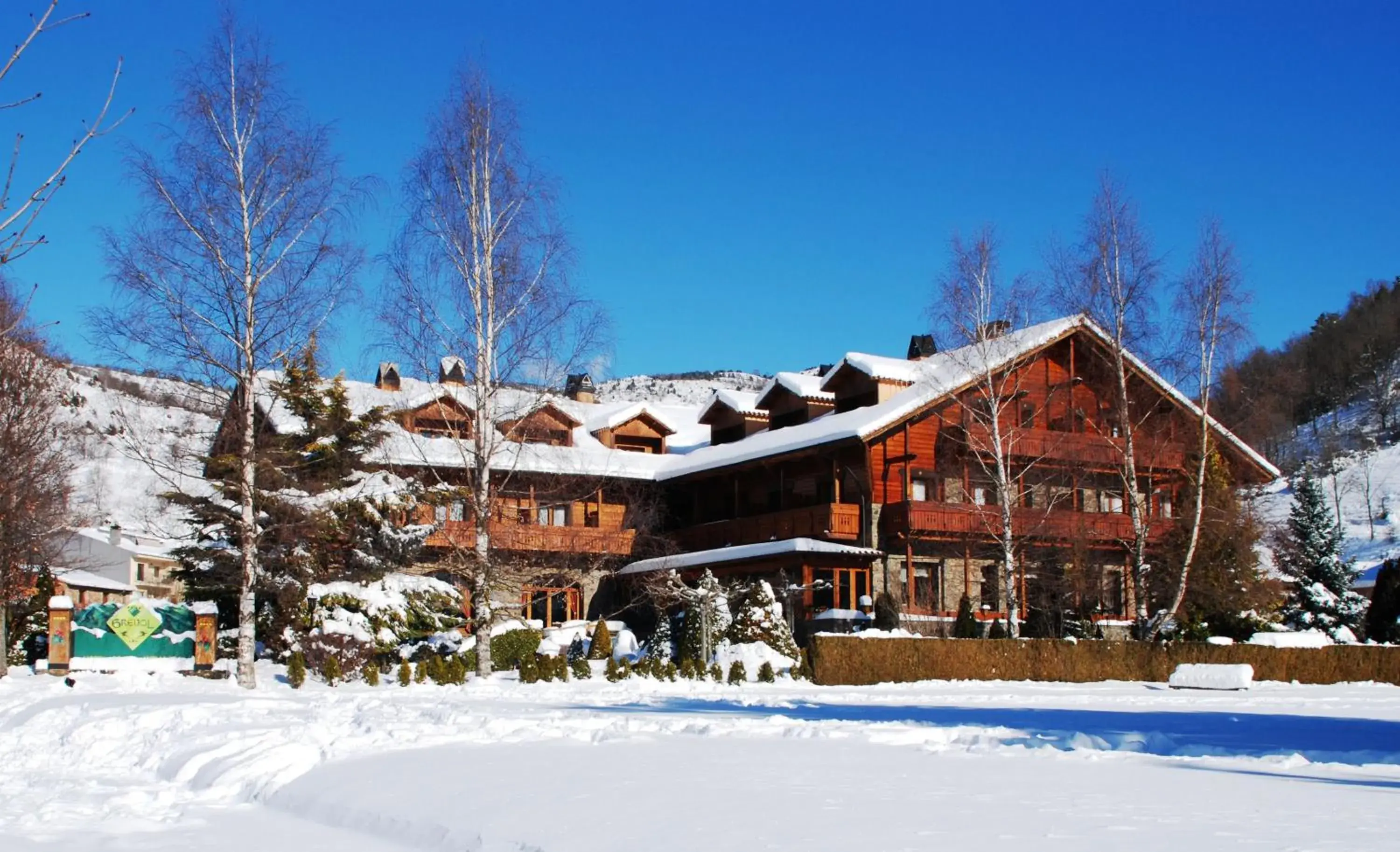 Property building in Hotel Grèvol Spa Property building in Hotel Grèvol Spa