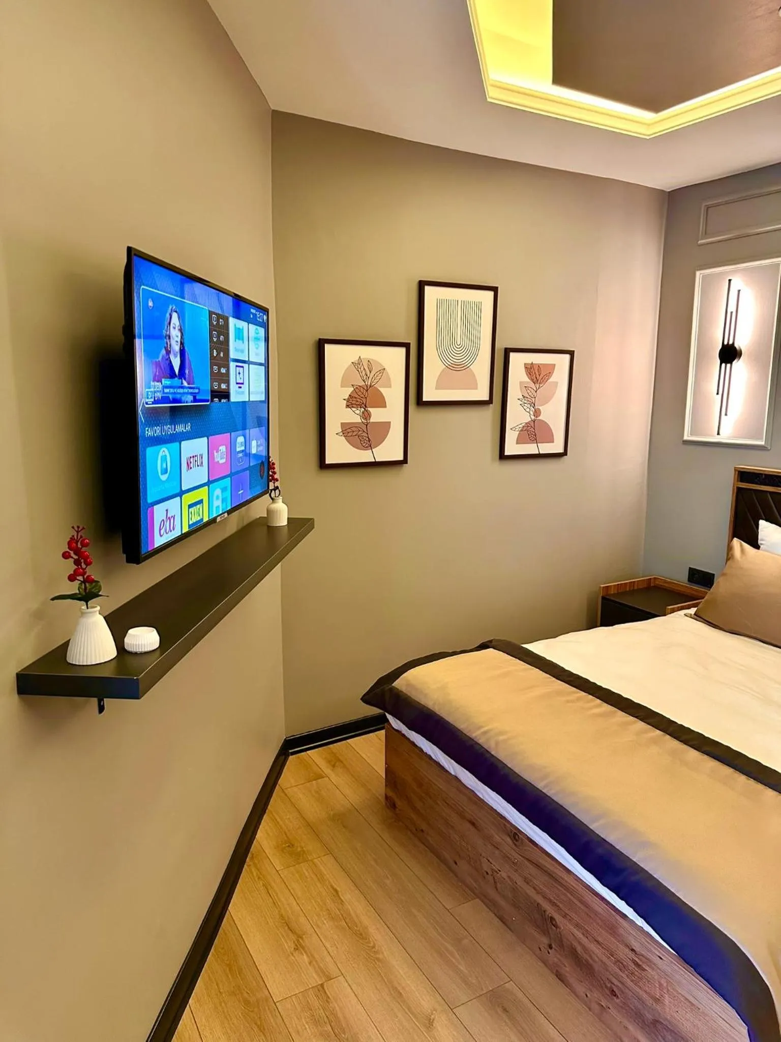 TV and multimedia, Bed in Skymoon Istanbul Airport Hotel
