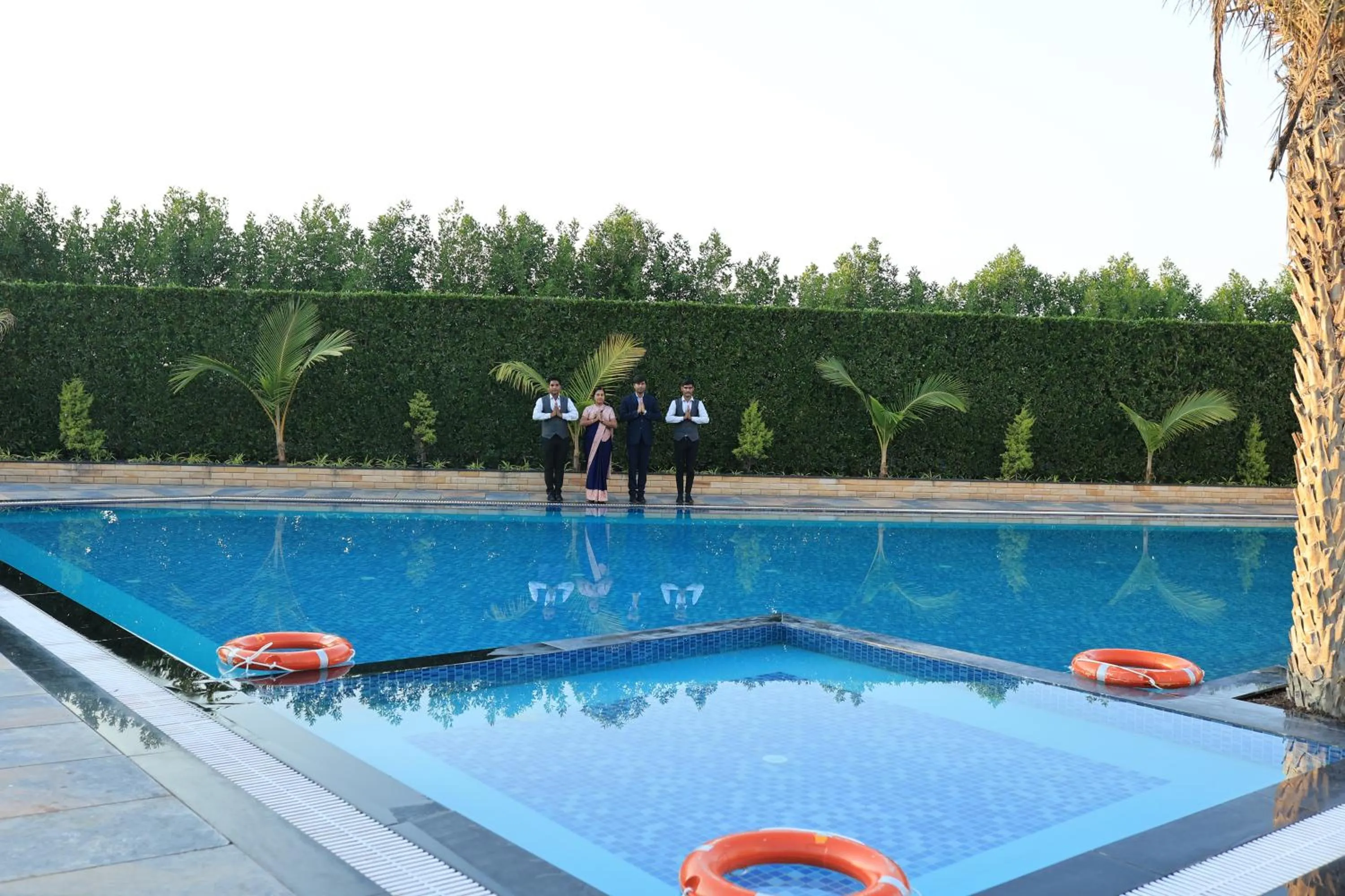 Swimming pool in Krishna Hotel And Resort