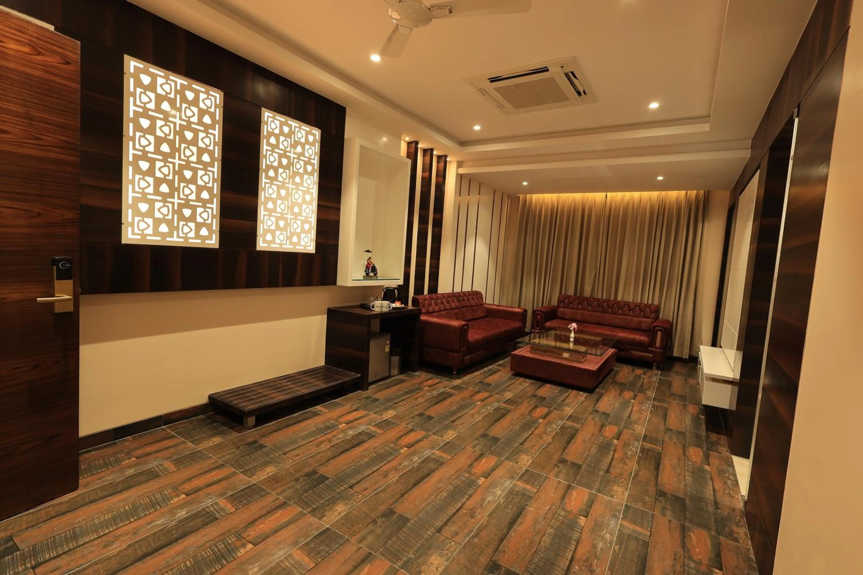 Seating area in Krishna Hotel And Resort