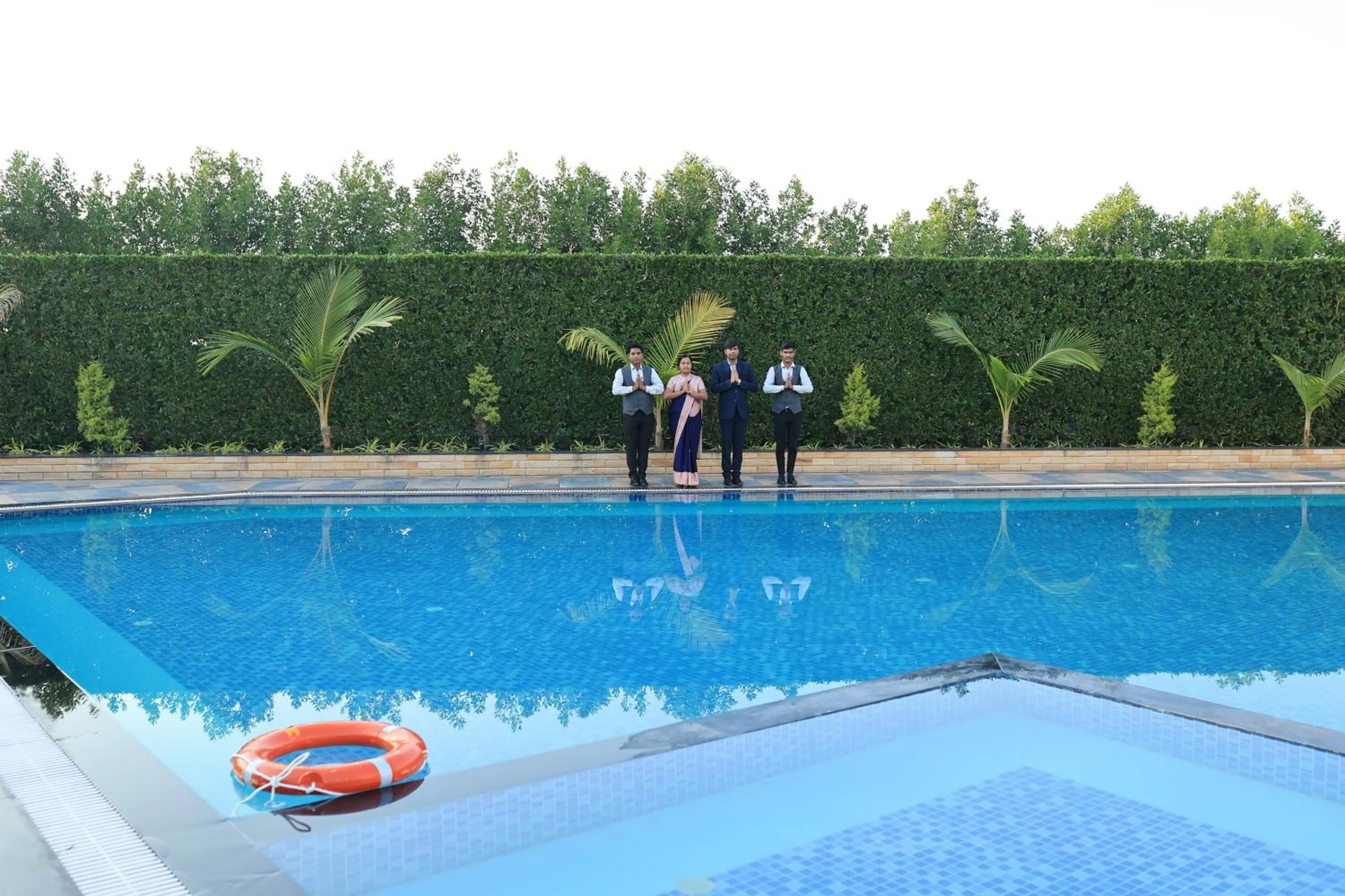 Swimming pool in Krishna Hotel And Resort