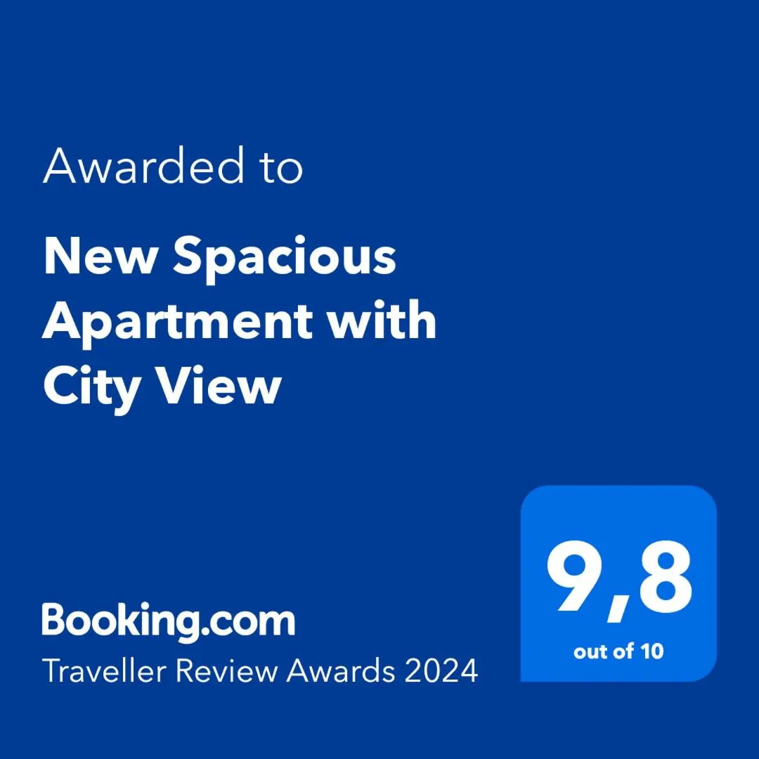New Spacious Apartment with City View
