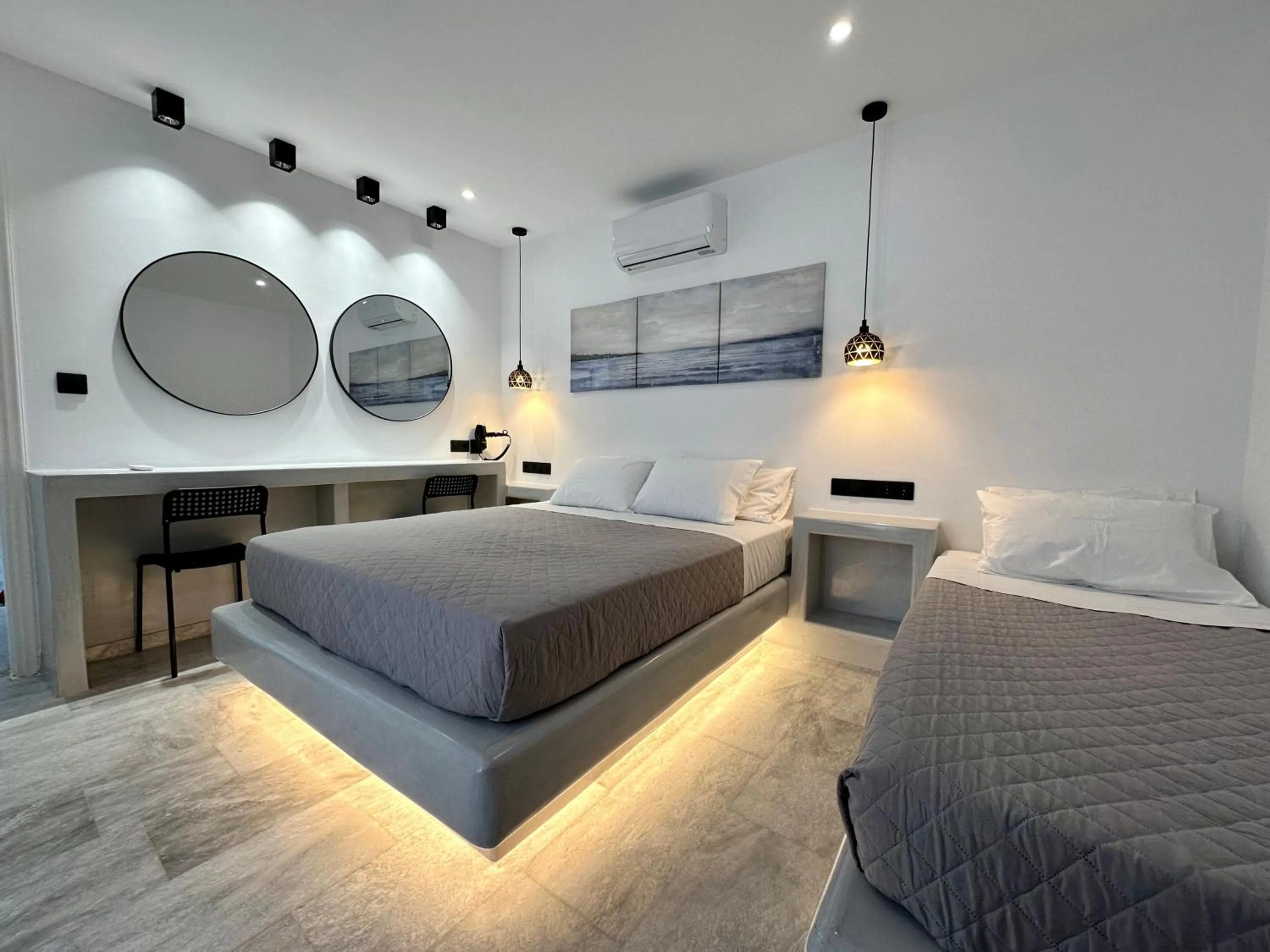 Bed in Aphrodite Hotel & Apartments