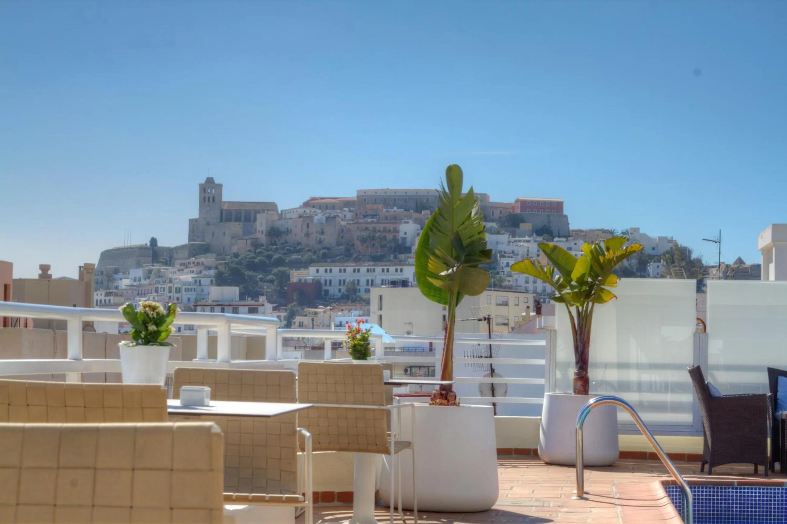 Patio in Hotel Royal Plaza