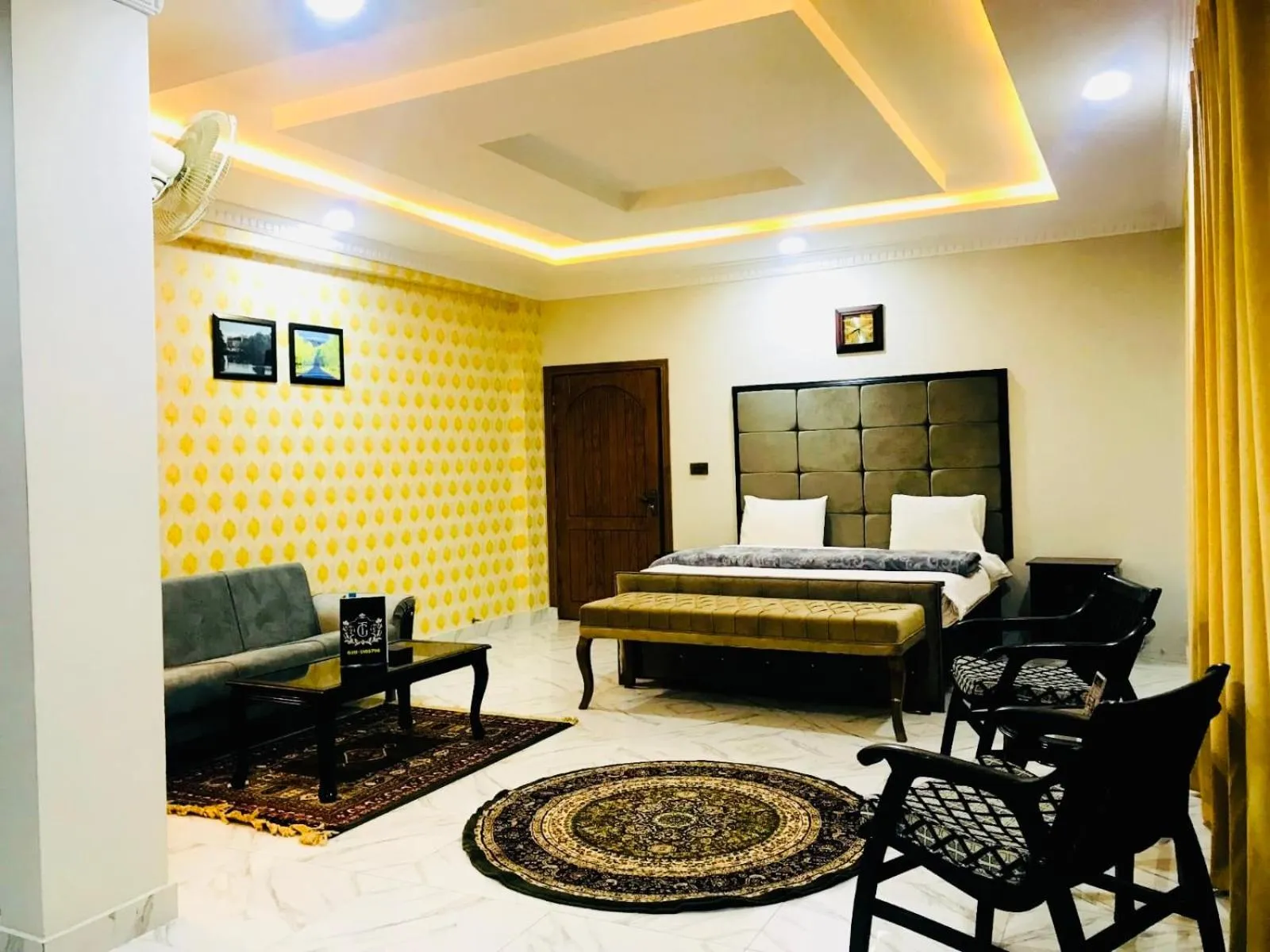 Seating area in Grand Taj