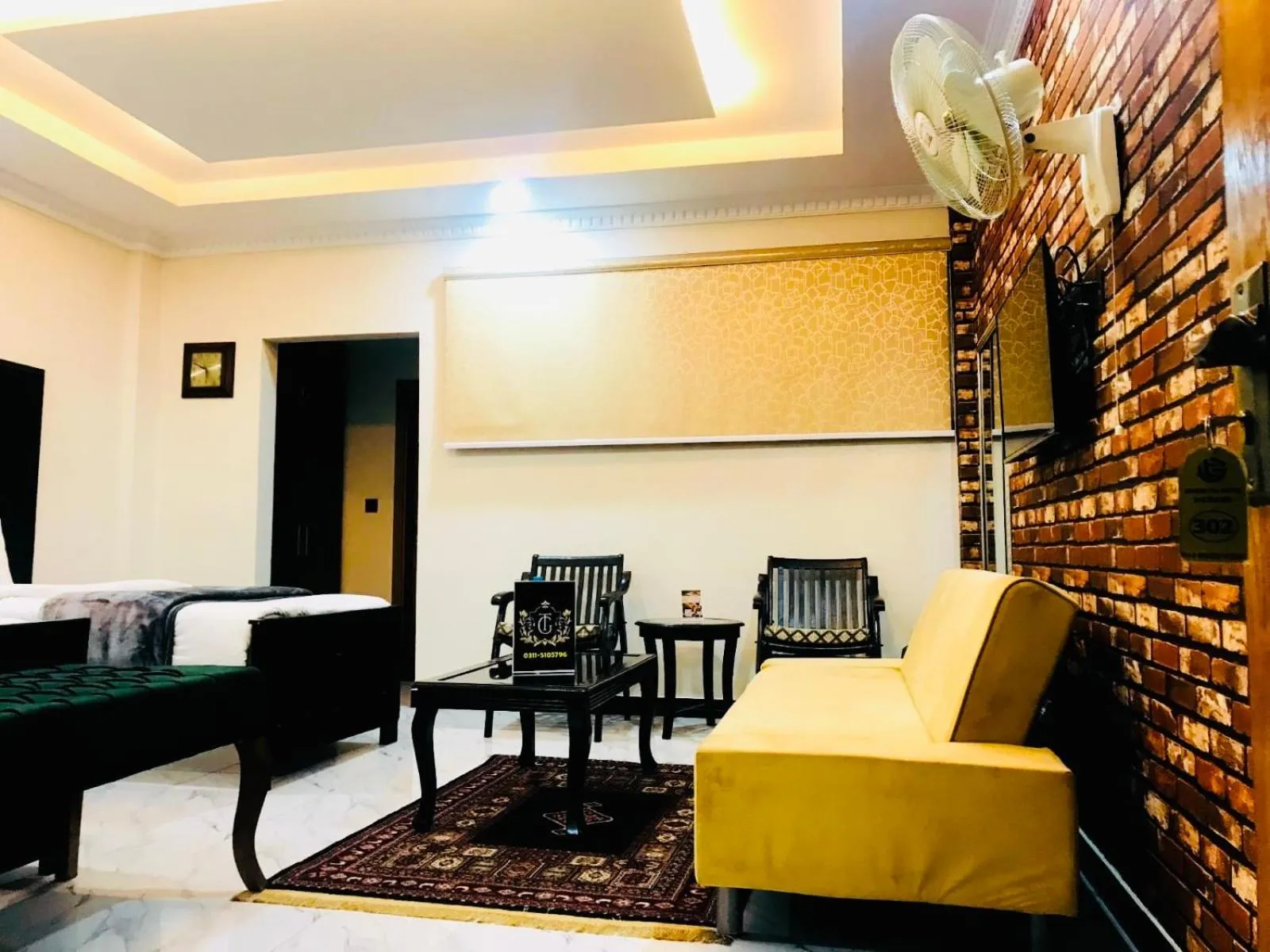 Seating area in Grand Taj