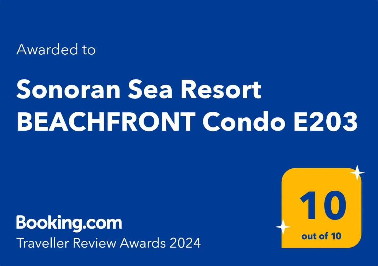 Certificate/Award in Sonoran Sea Resort BEACHFRONT Condo E203