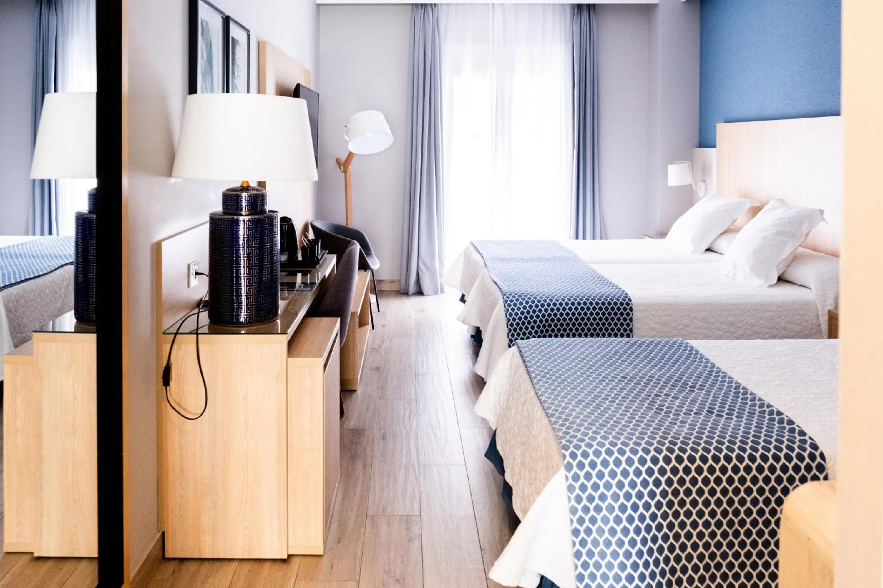 Bedroom, Bed in Hotel Puerta del Mar - Adults Recommended