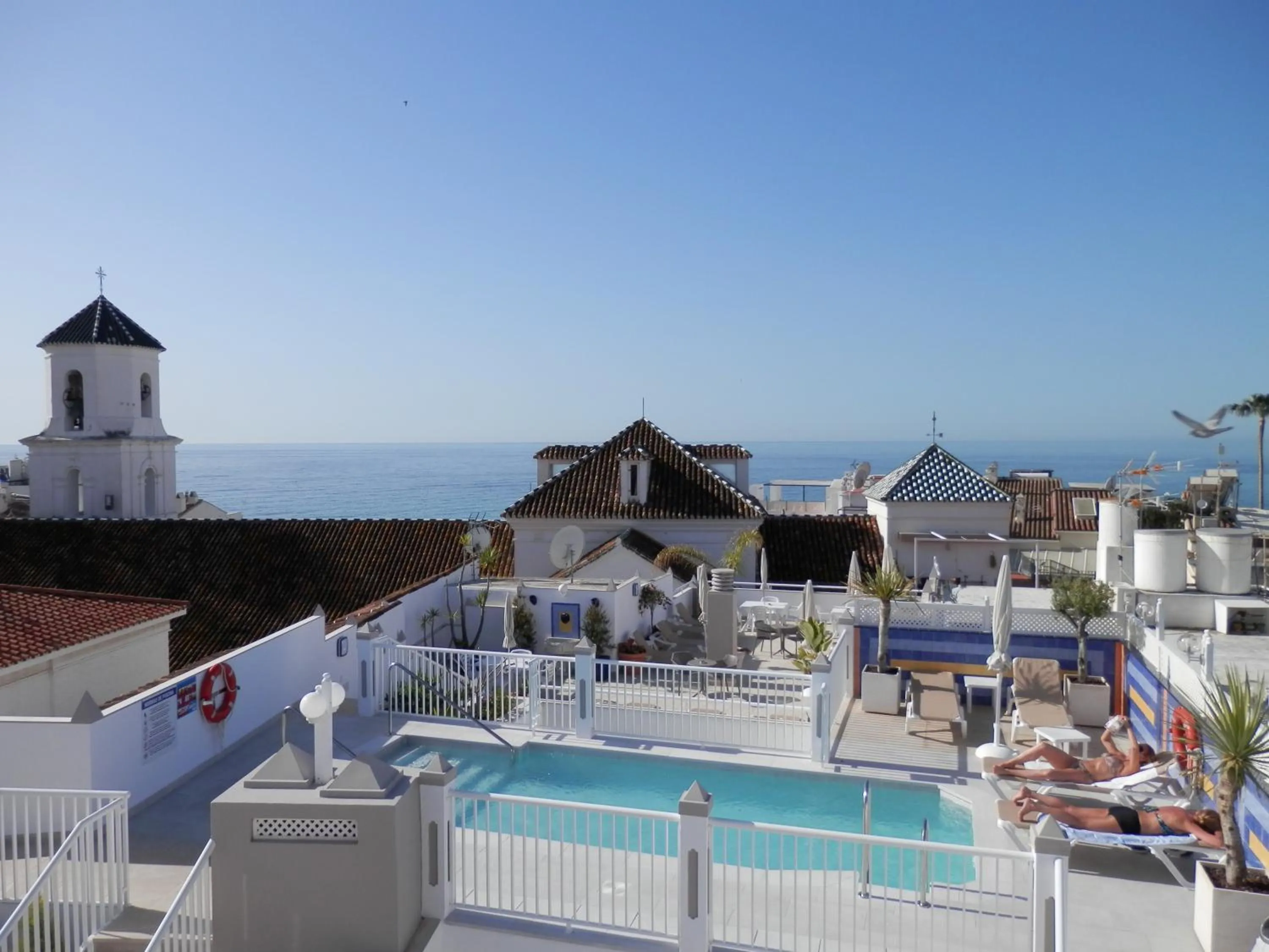 Swimming pool in Hotel Puerta del Mar - Adults Recommended