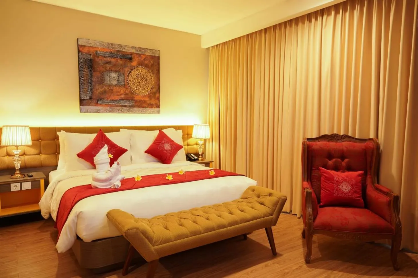 Bed in Ramada by Wyndham Yogyakarta