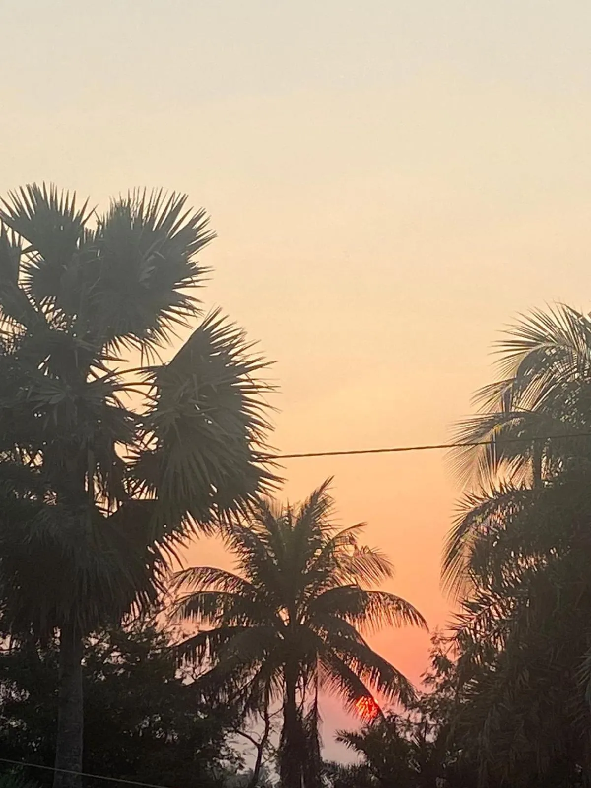 Sunset in Tapama Resort Bakkhali