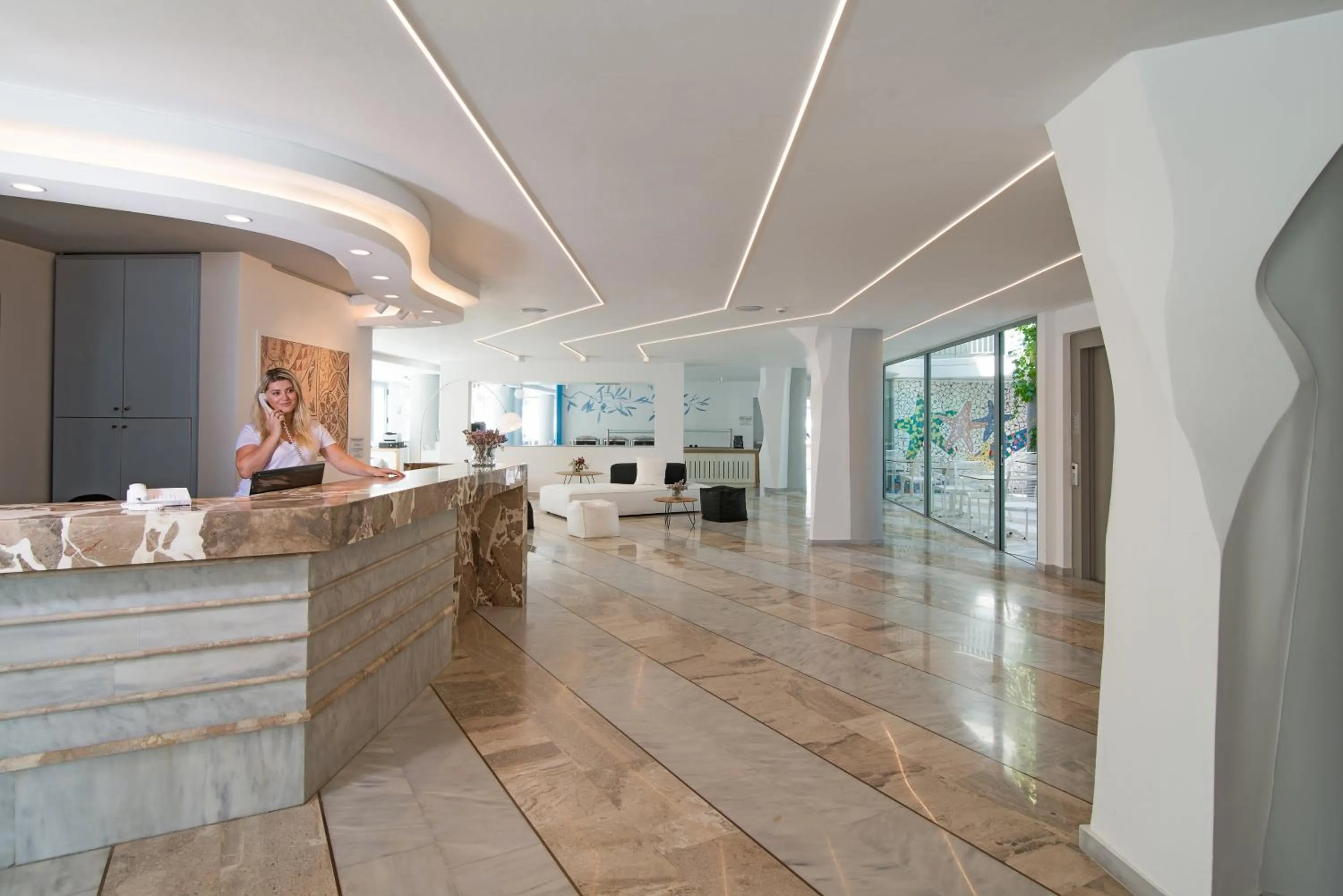 Lobby or reception in Alia Beach Hotel by Estia