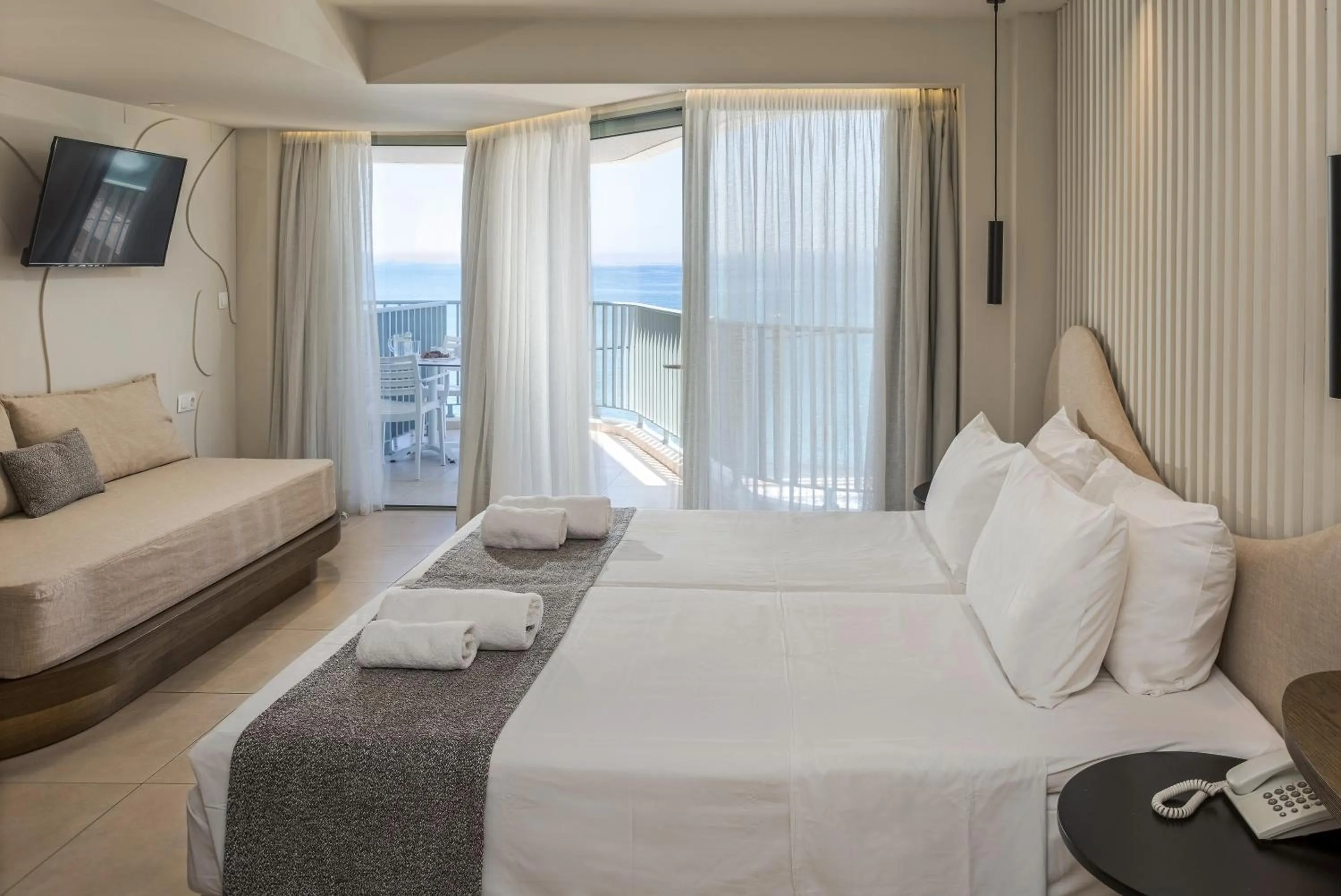 Bed in Alia Beach Hotel by Estia