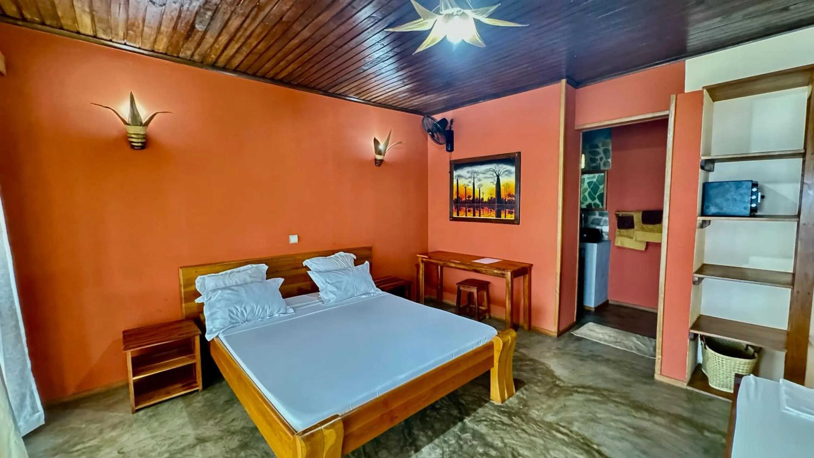 Bed in VERONIKA Resort Nosy Komba