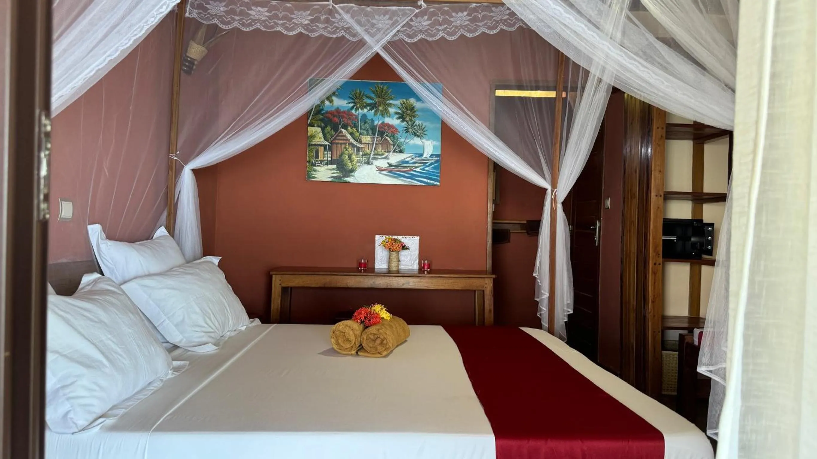 Bed in VERONIKA Resort Nosy Komba