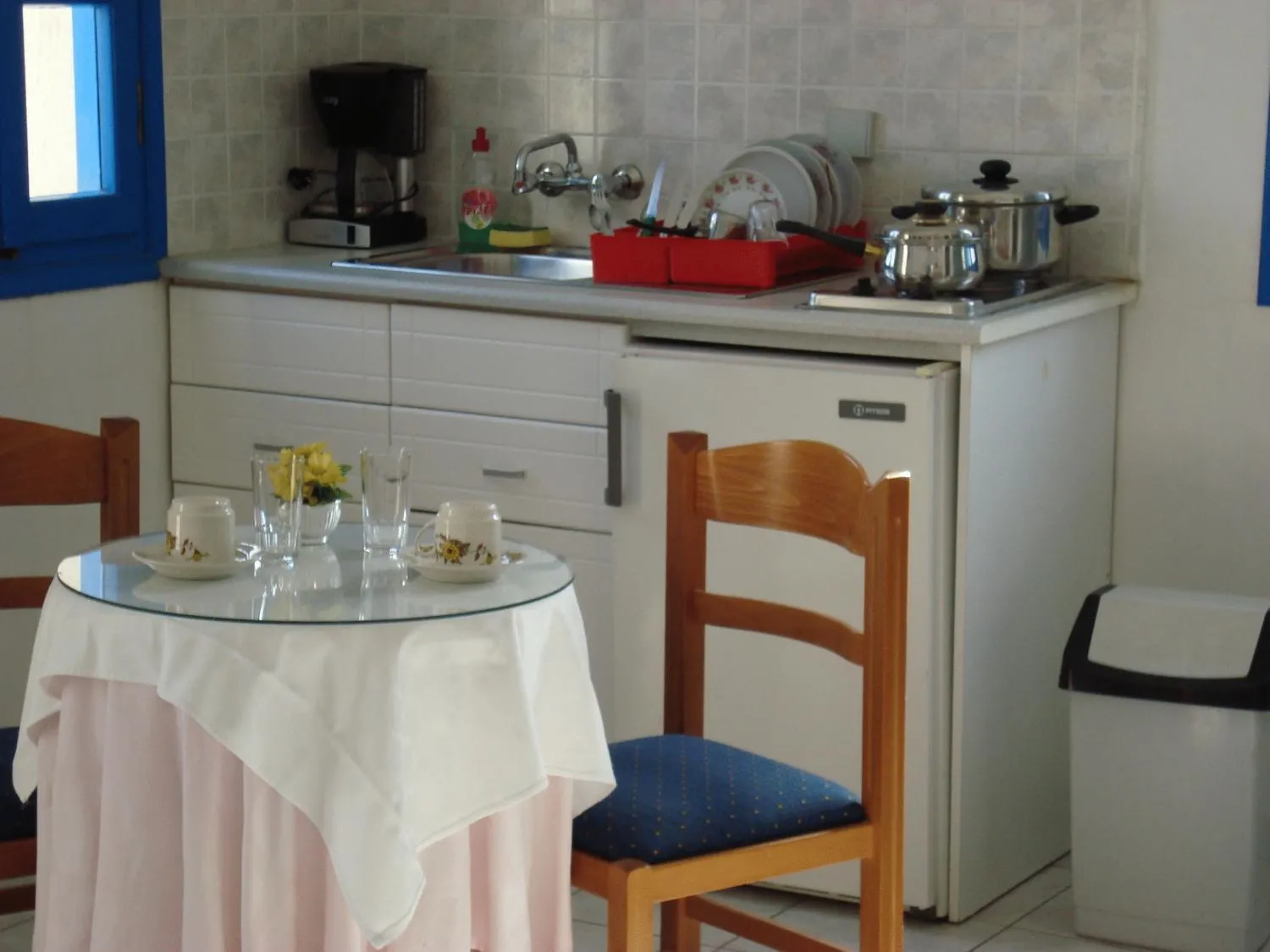 Dining area in Creta Sun Hotel Studios