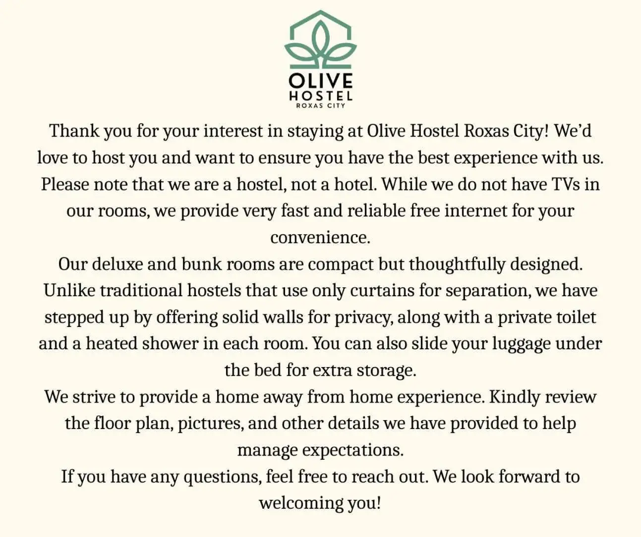 Property building in Olive Hostel Roxas City Property building in Olive Hostel Roxas City