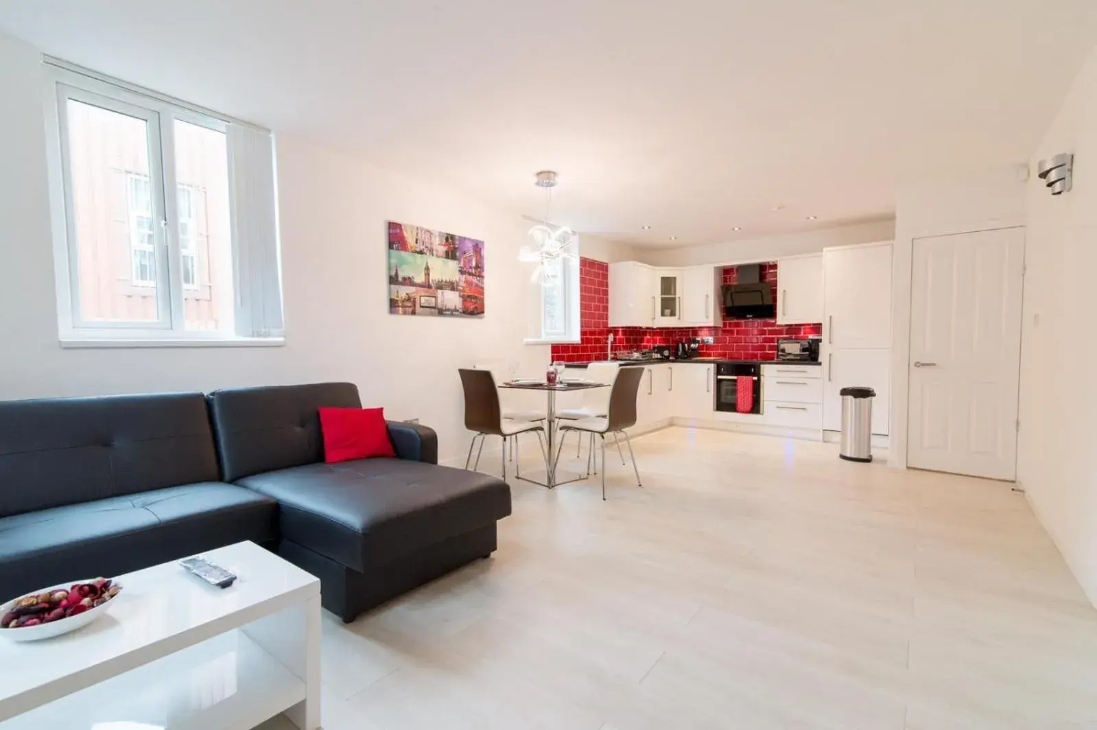 Living room in Live in Leeds Nazarene Apartments Living room in Live in Leeds Nazarene Apartments