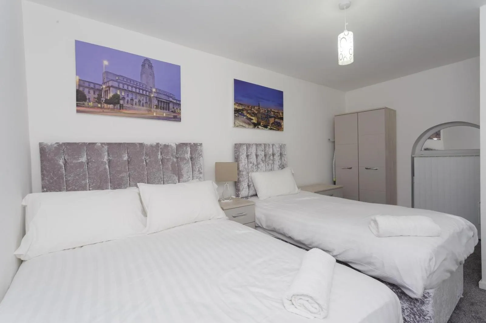 Bedroom, Bed in Nazarene apartments in Leeds